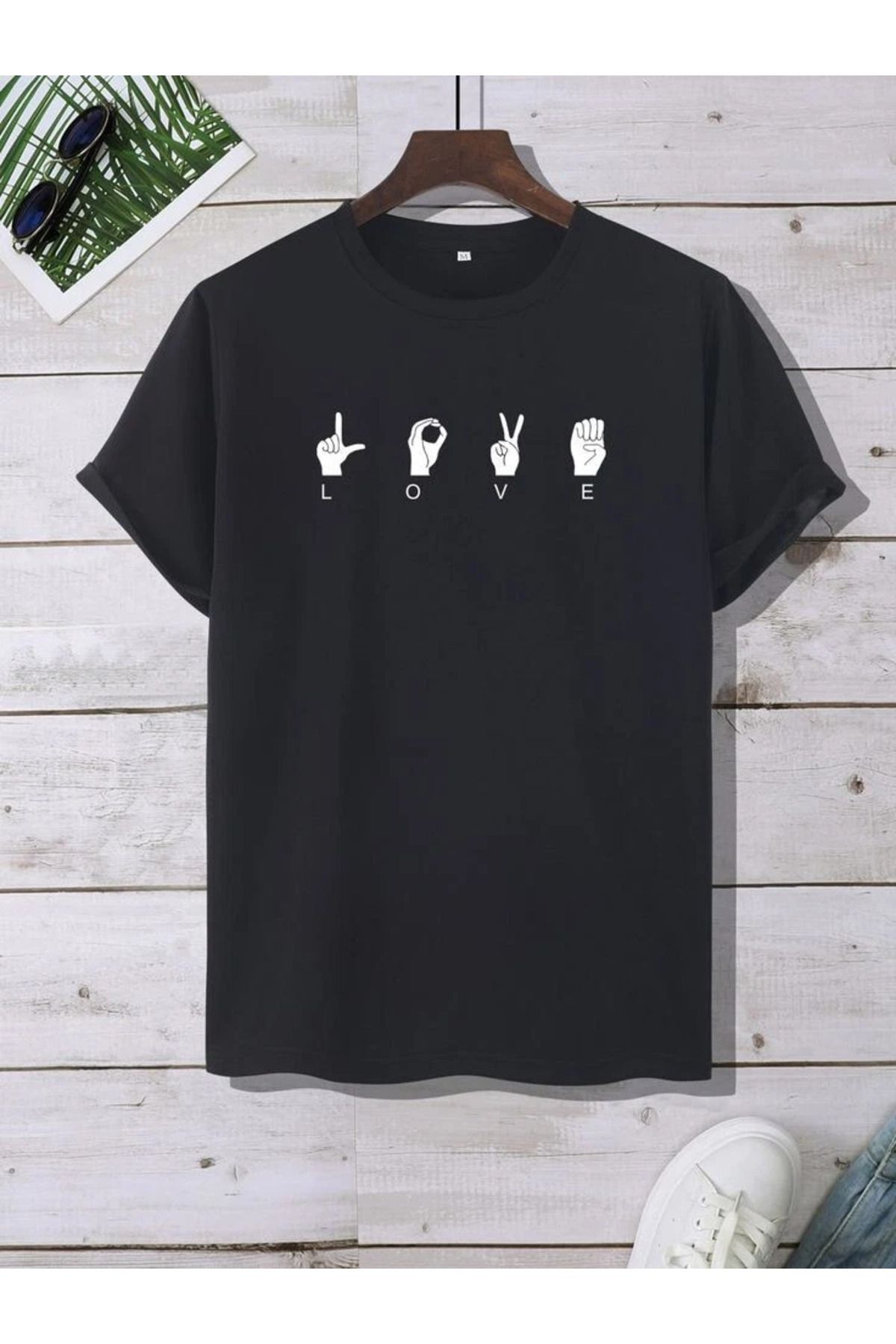 LUNAVISTA Harf ve grafikli erkek tişörtü