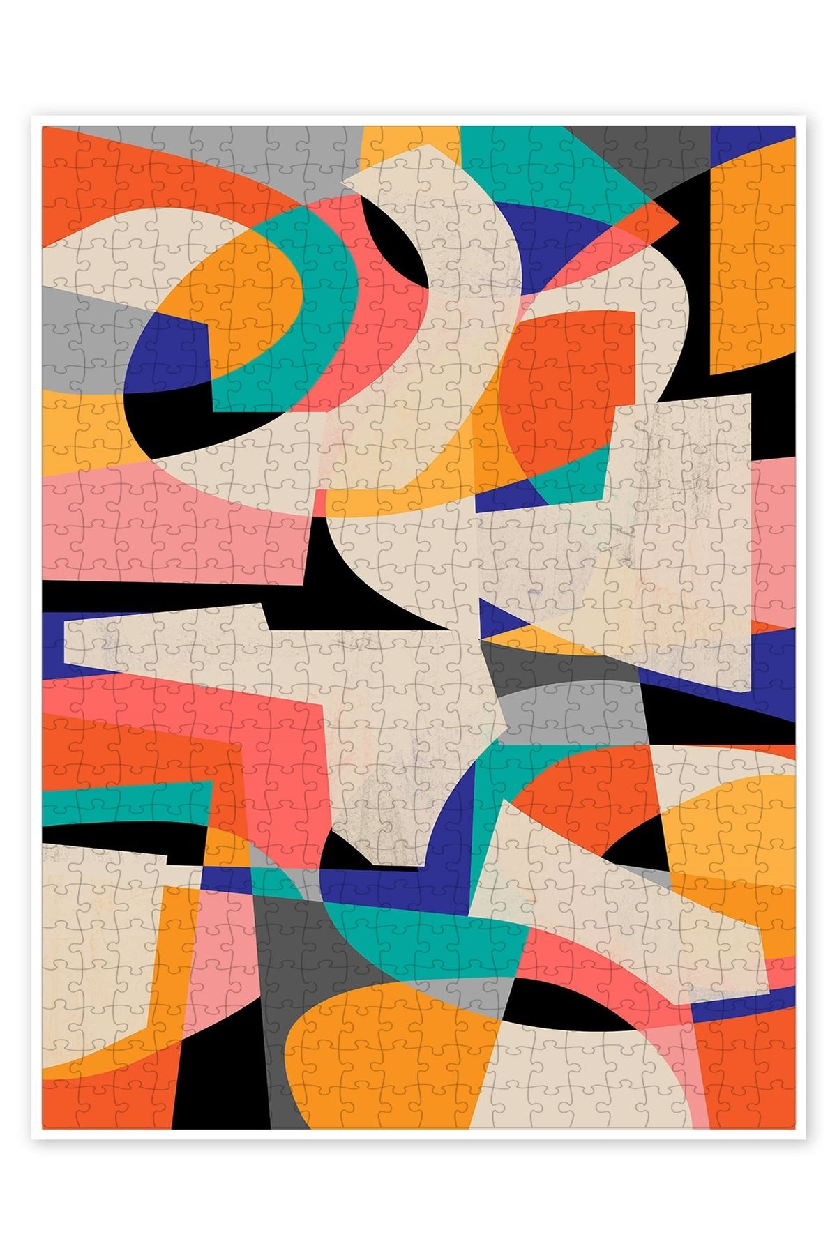 Jeronkarji COLORSHOT III 01 500 Parça Puzzle Yapboz Bohem Soyut Sanat Temalı
