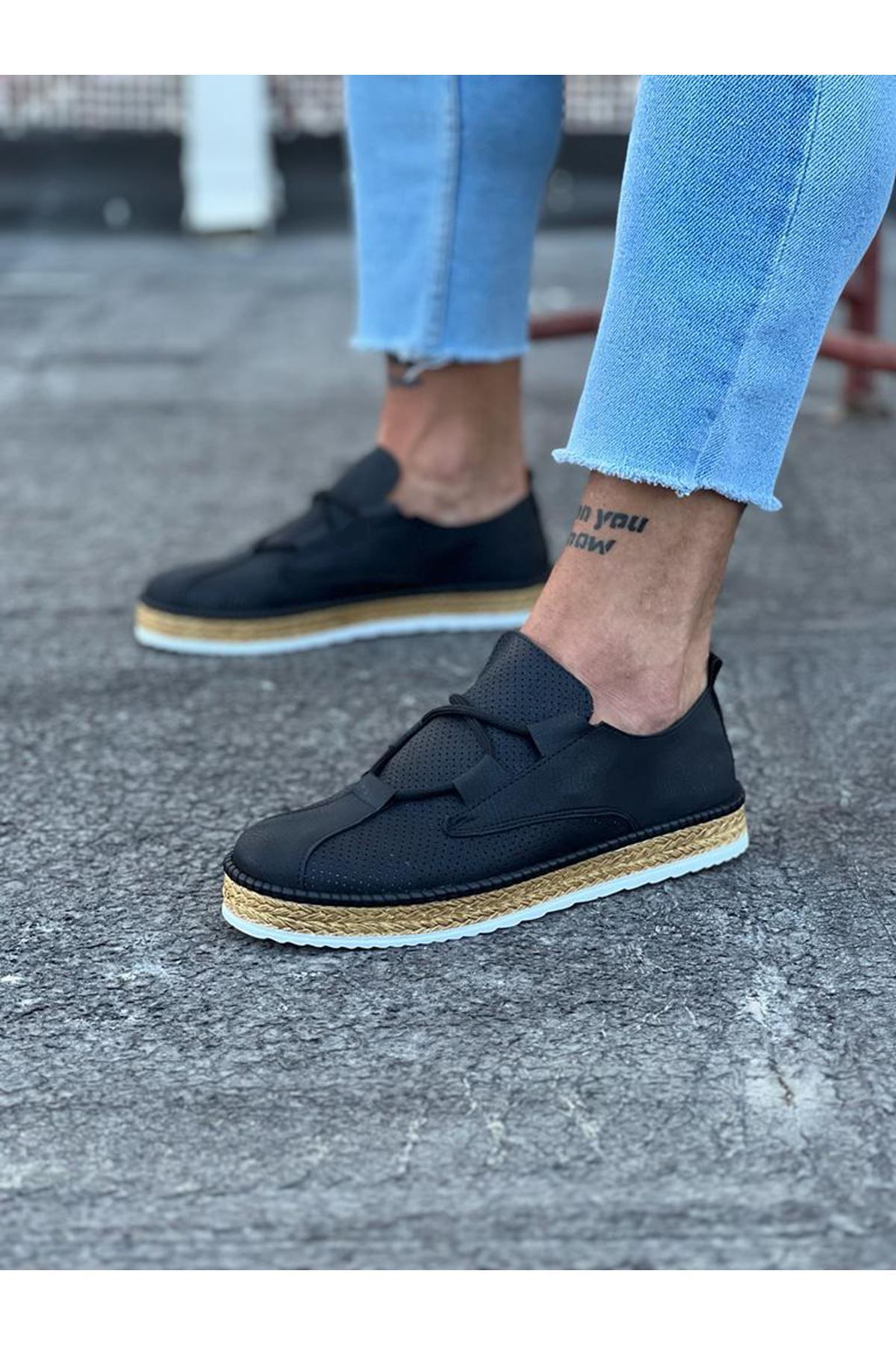 GETFAY WG015 Siyah Erkek Casual Ayakkabı