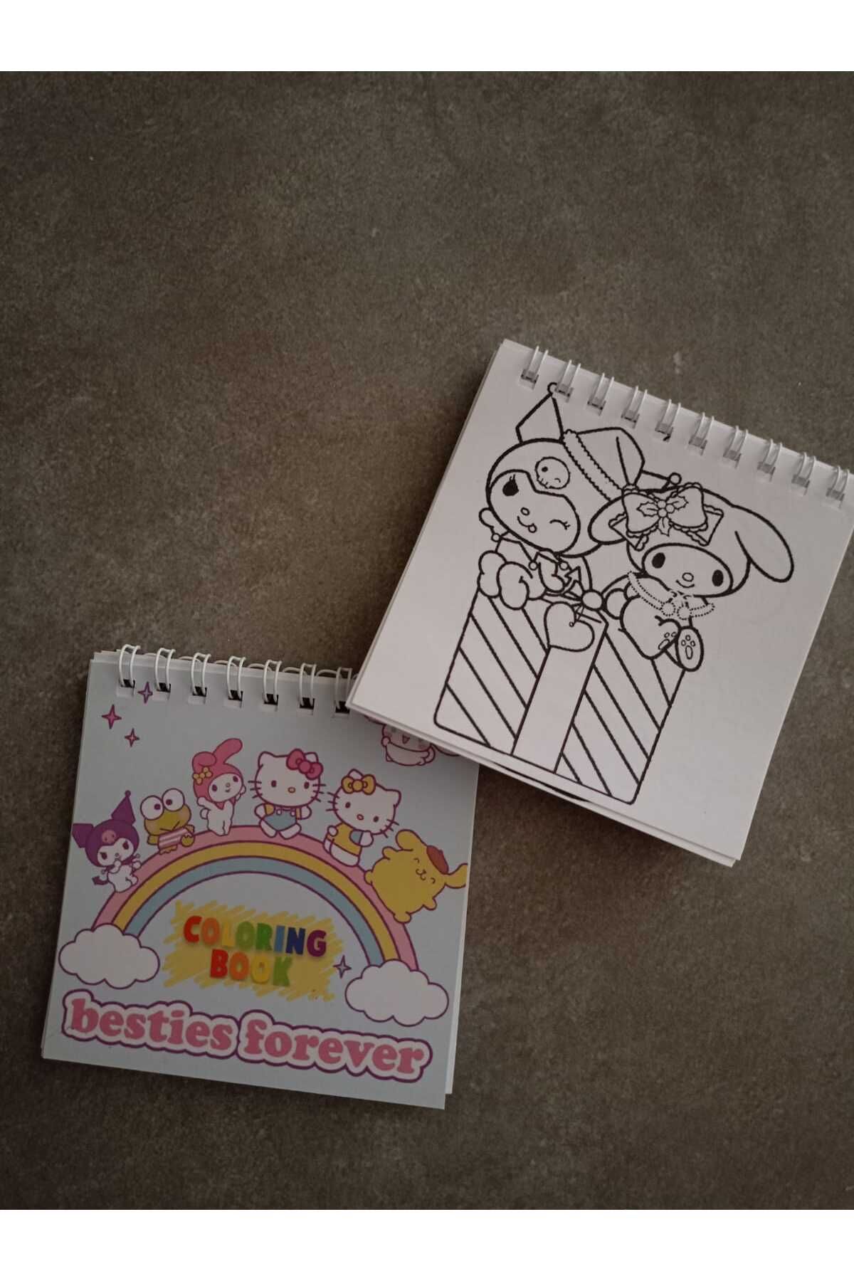 nihonwosekai 2 ADET Sanrio Anime Mini Boy 30 Yaprak Boyama Kitabı Kuromi My Melody