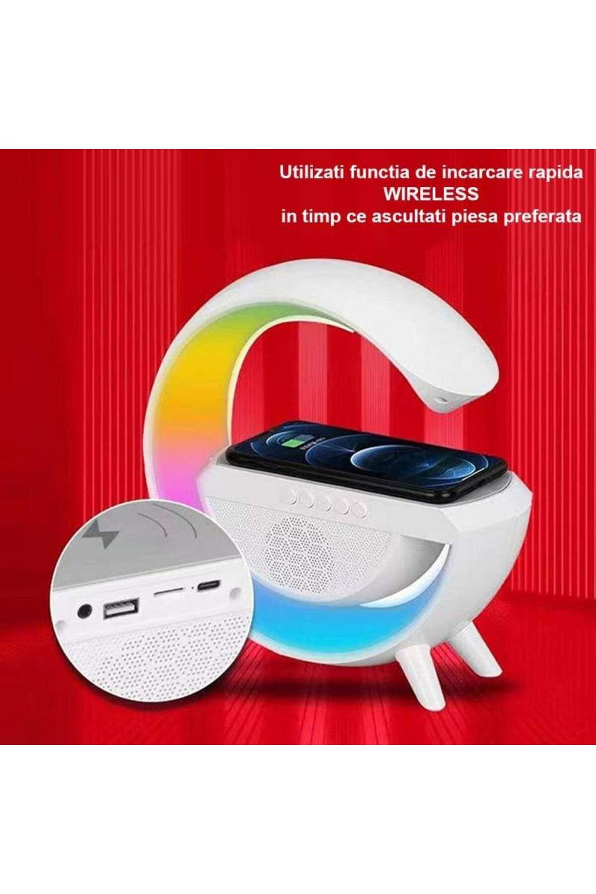 SIKS-3-in-1 Multifunctional Speaker, Smart RGB LED Lamp, Bluetooth Speaker, White 6