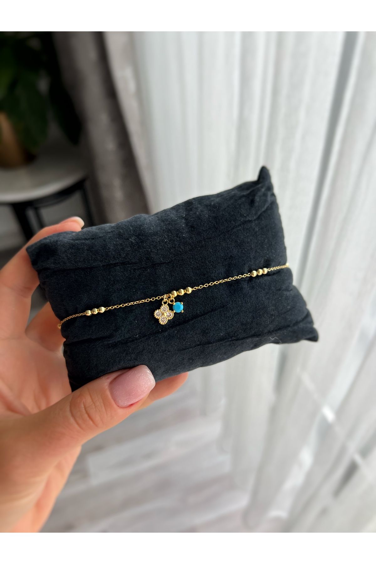 ToffyStore VIP TOPÇUK ZİNCİRLİ YONCA HALHAL