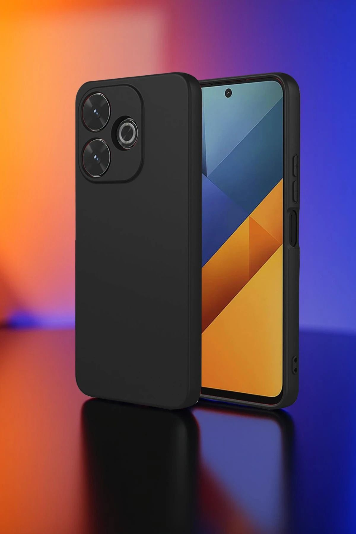 CepteToptan Xiaomi Redmi 13 4G Kılıf Nano içi Kadife Silikon - Lacivert