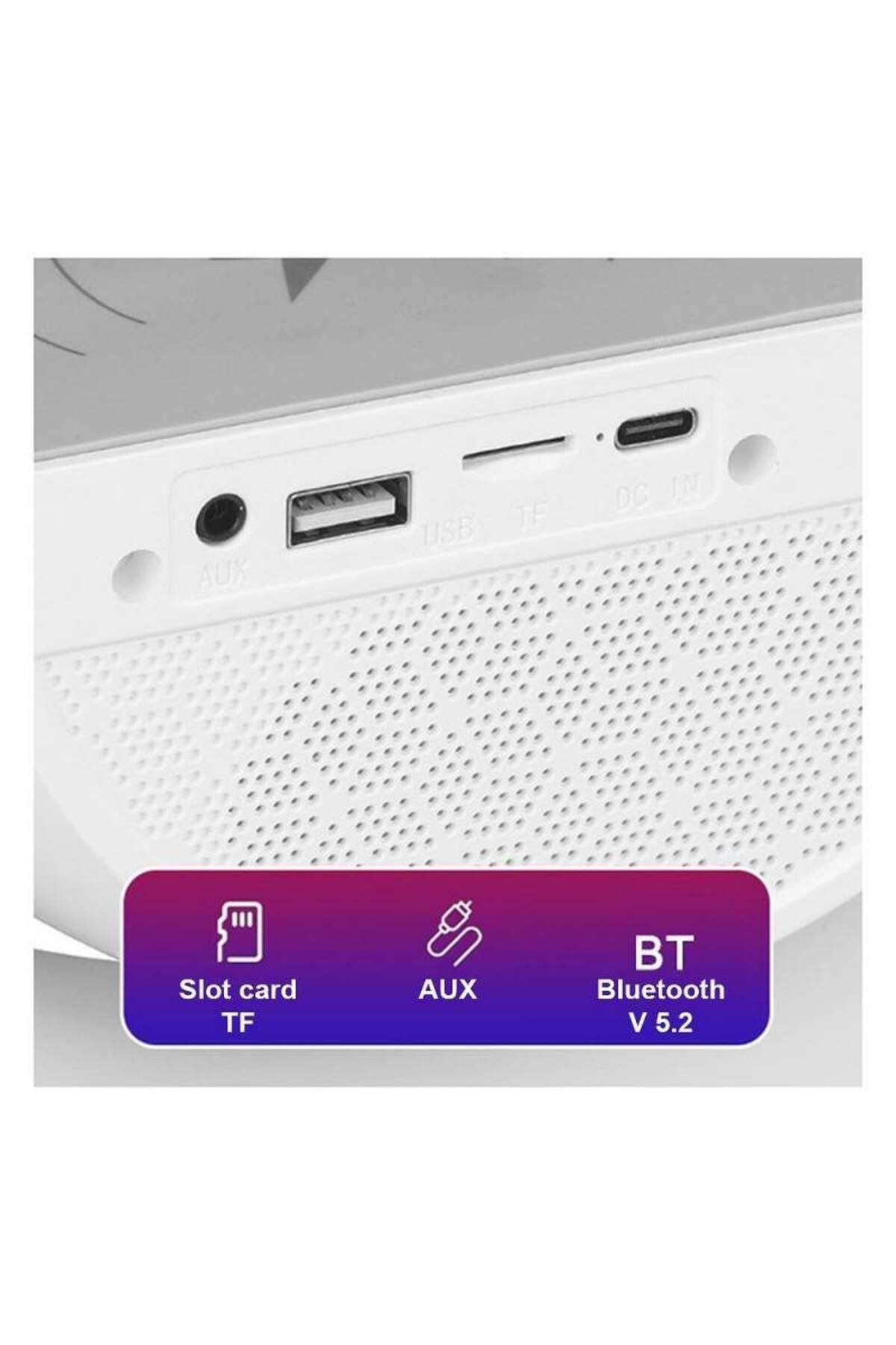 SIKS-3-in-1 Multifunctional Speaker, Smart RGB LED Lamp, Bluetooth Speaker, White 5