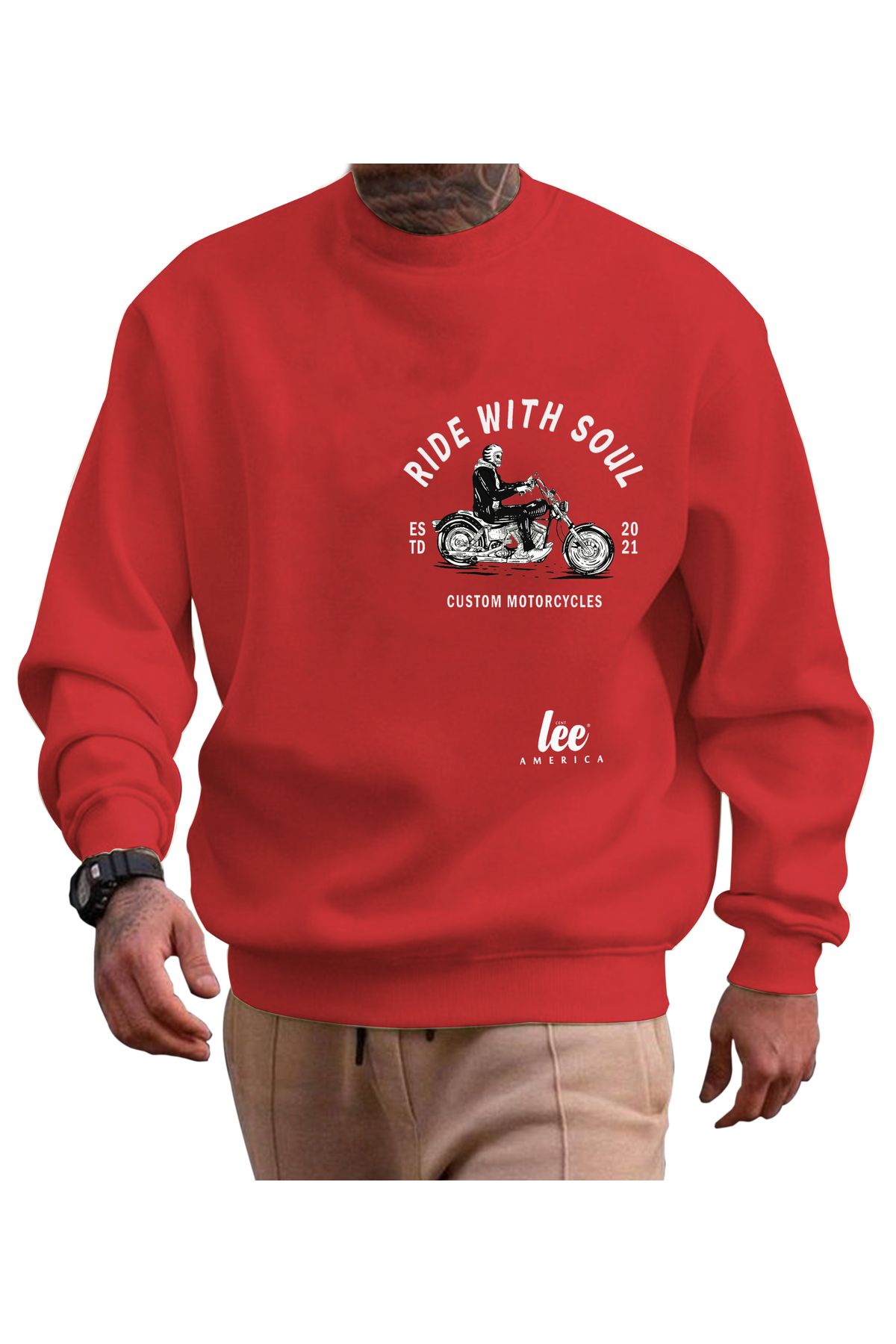 centlee america sweatshirt erkek uzun kollu