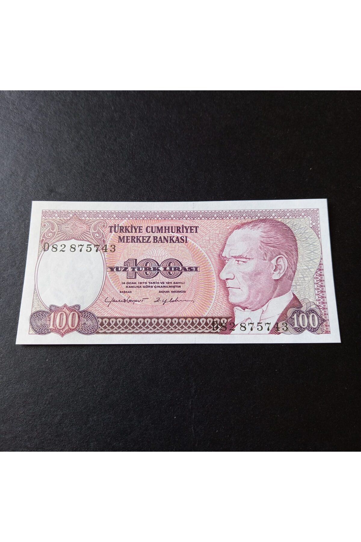 escoines koleksiyon 39963684ef8150e746 7.Emisyon 100 Lira Çil D Serisi Eski Kağıt Para