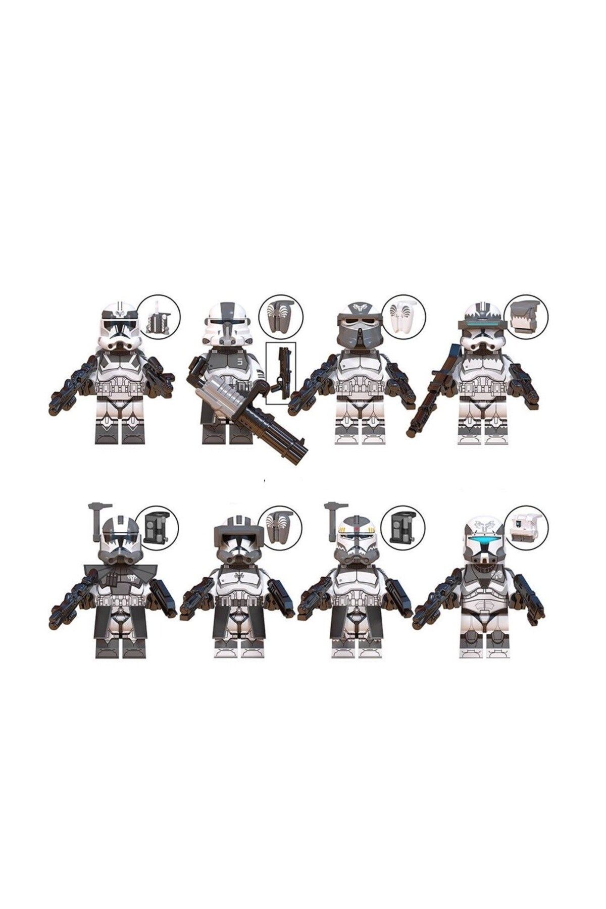 myminitoys SW 8li Mini Figür 104th battalion askerleri set wm6128