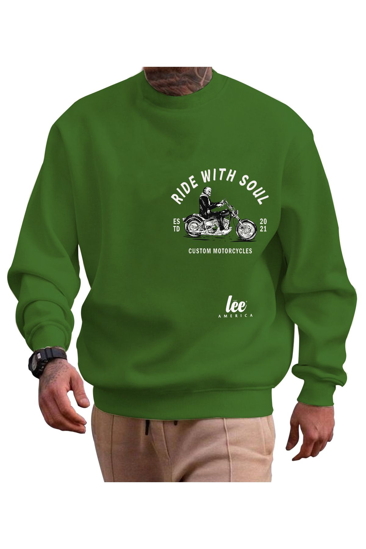 centlee america sweatshirt erkek uzun kollu