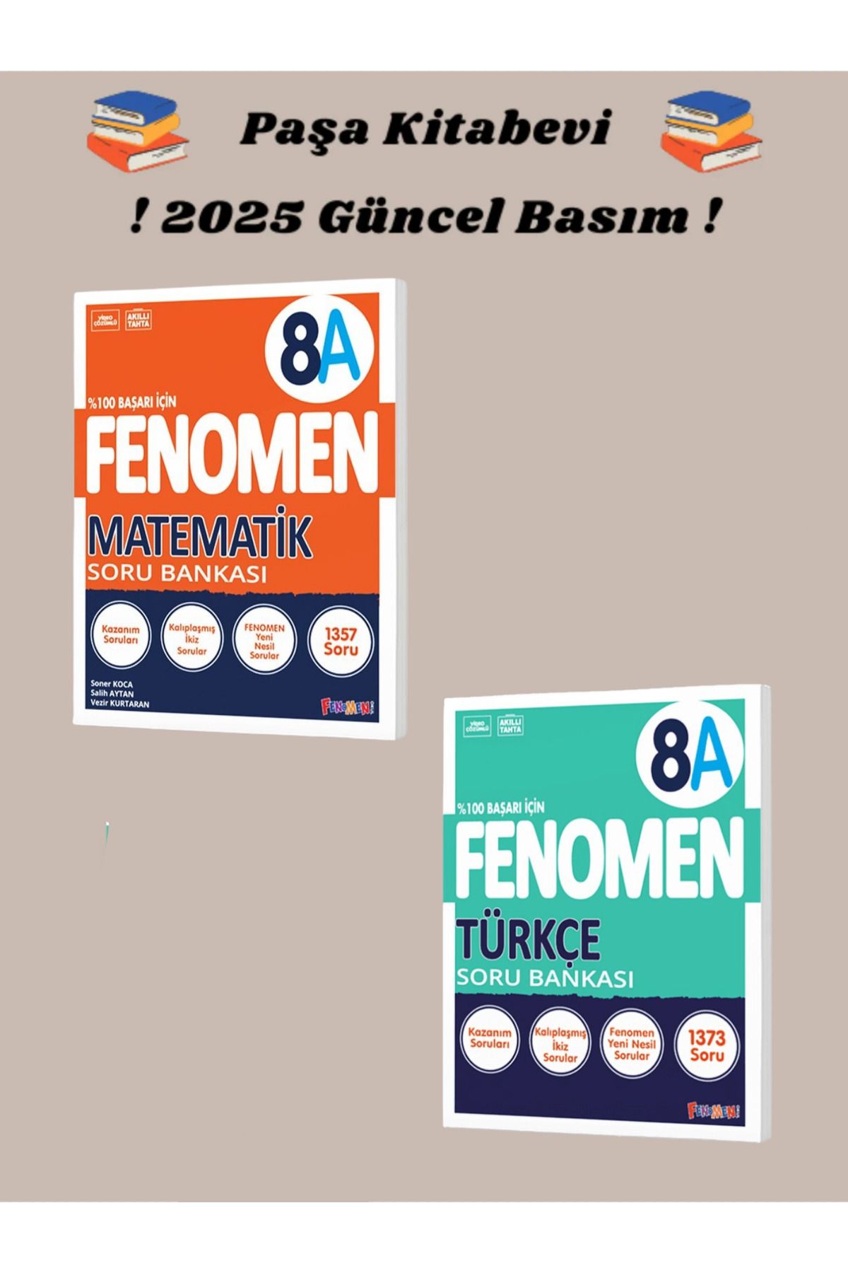 Fenomen Yayıncılık 8. Sınıf Matematik - Türkçe (A SET) Soru Bankası