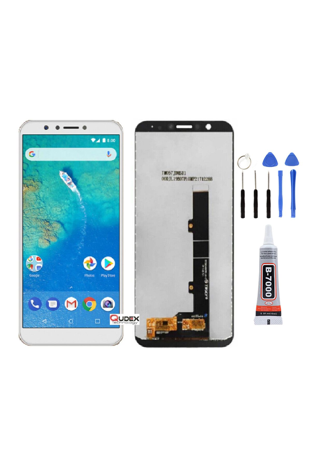 TamirCep General Mobile Gm8 Beyaz Ekran Lcd Dokunmatik Beraber