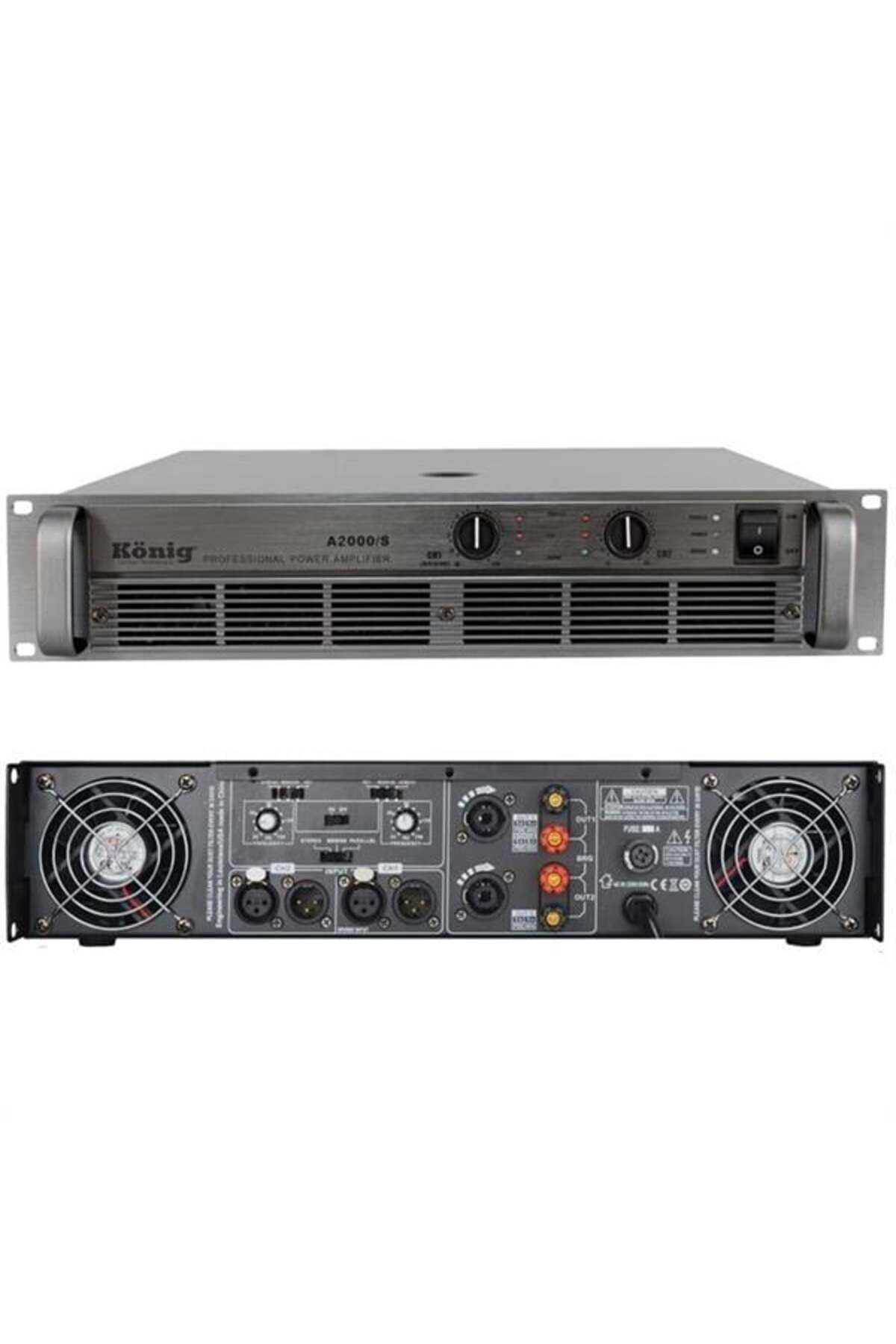 Pİ GLOBAL König A-2000 /S 4 Ohm 2X980 W Power