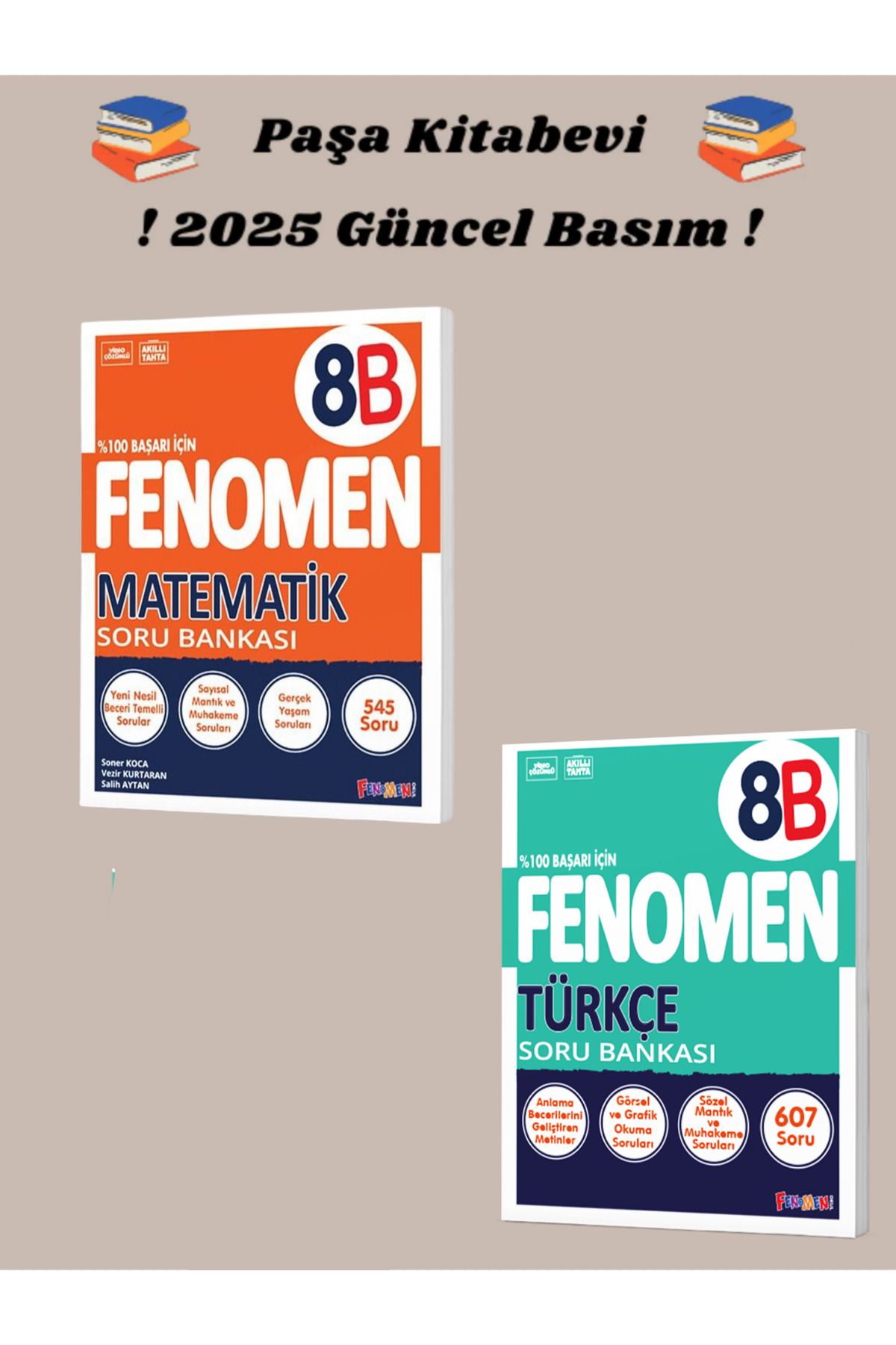 Fenomen Yayıncılık 8. Sınıf Matematik - Türkçe (B SET) Soru Bankası