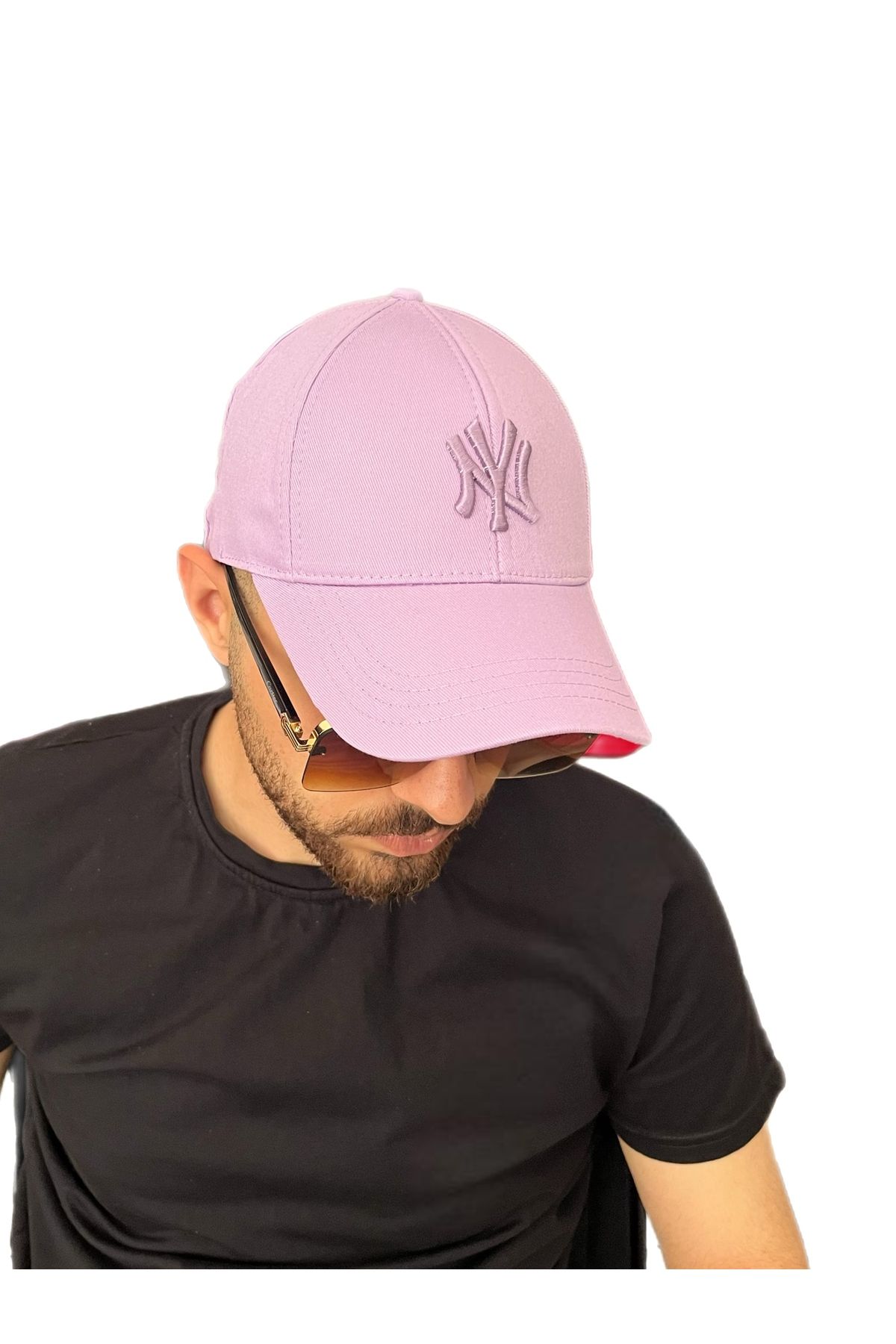 ZERAMİNE Unisex Beyzbol Ny Nakışlı Şapka Cırtlı
