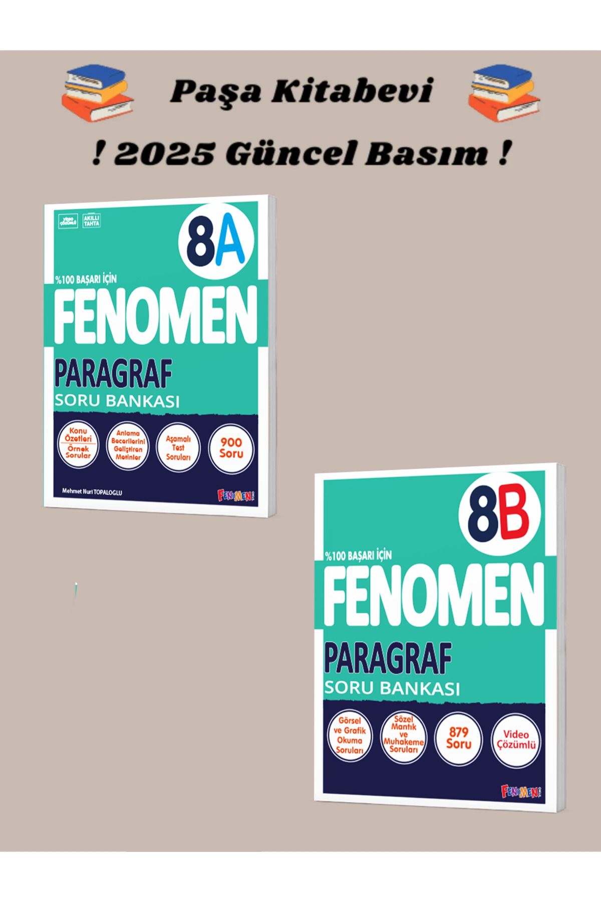 Fenomen Yayıncılık 8. Sınıf Paragraf (A/B) SET Soru Bankası