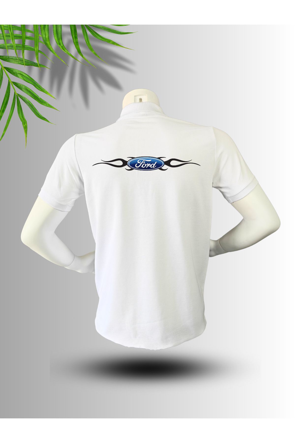 FROOY FORT Logo Baskılı Polo Yaka Pamuklu T-Shirt