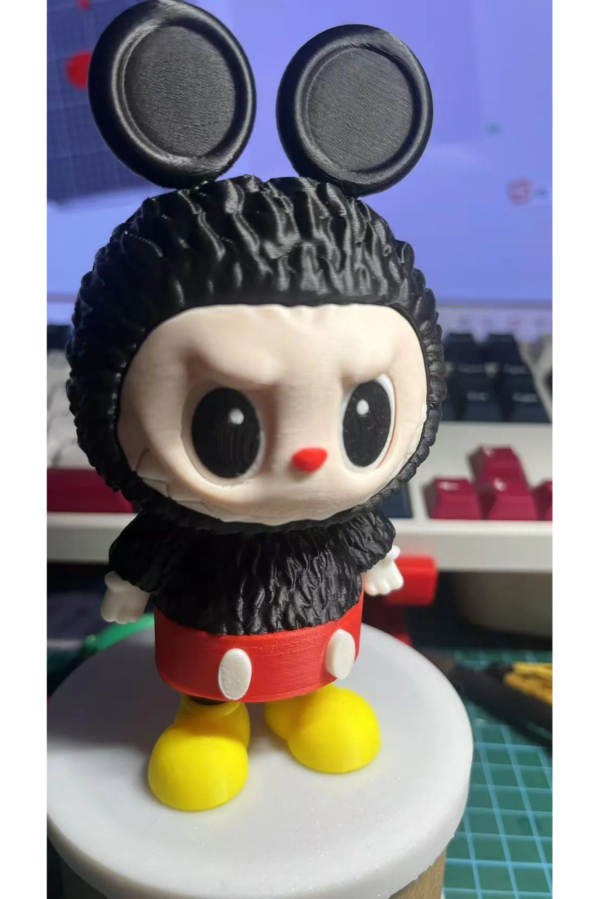 mimo Labubu Mickey Mouse Temalı 15 CM Dev Boy