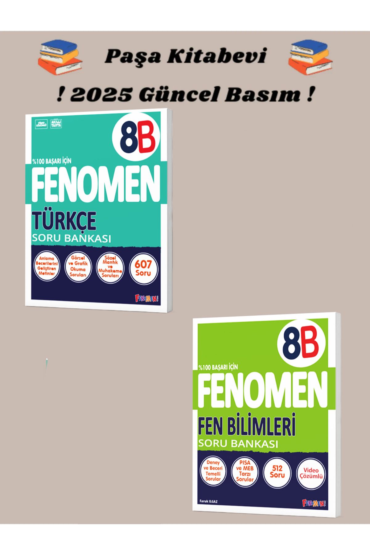 Fenomen Yayıncılık 8. Sınıf Fen Bilimleri - Türkçe (B SET) Soru Bankası