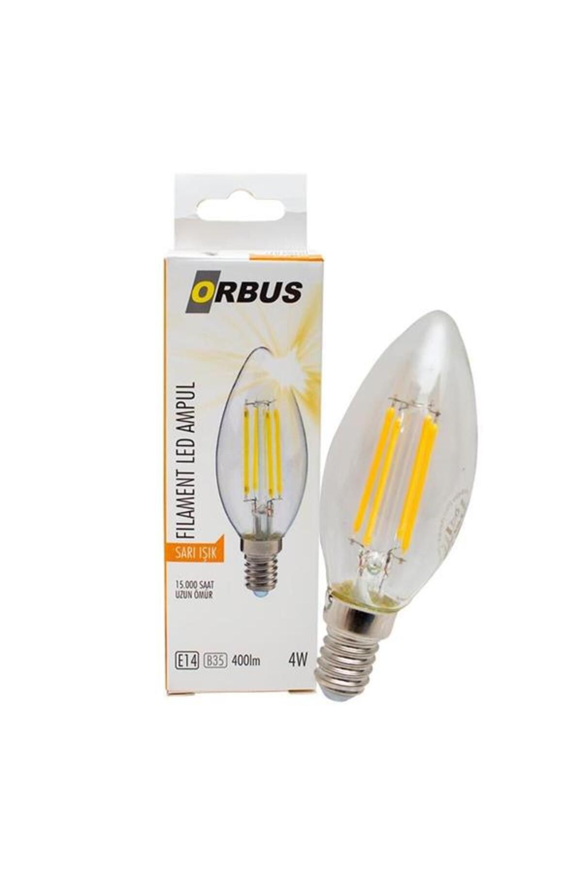 TBSProjects Orb-Bc3 C37 4 Watt E14 400 Lümen Sarı Filament Led Ampul