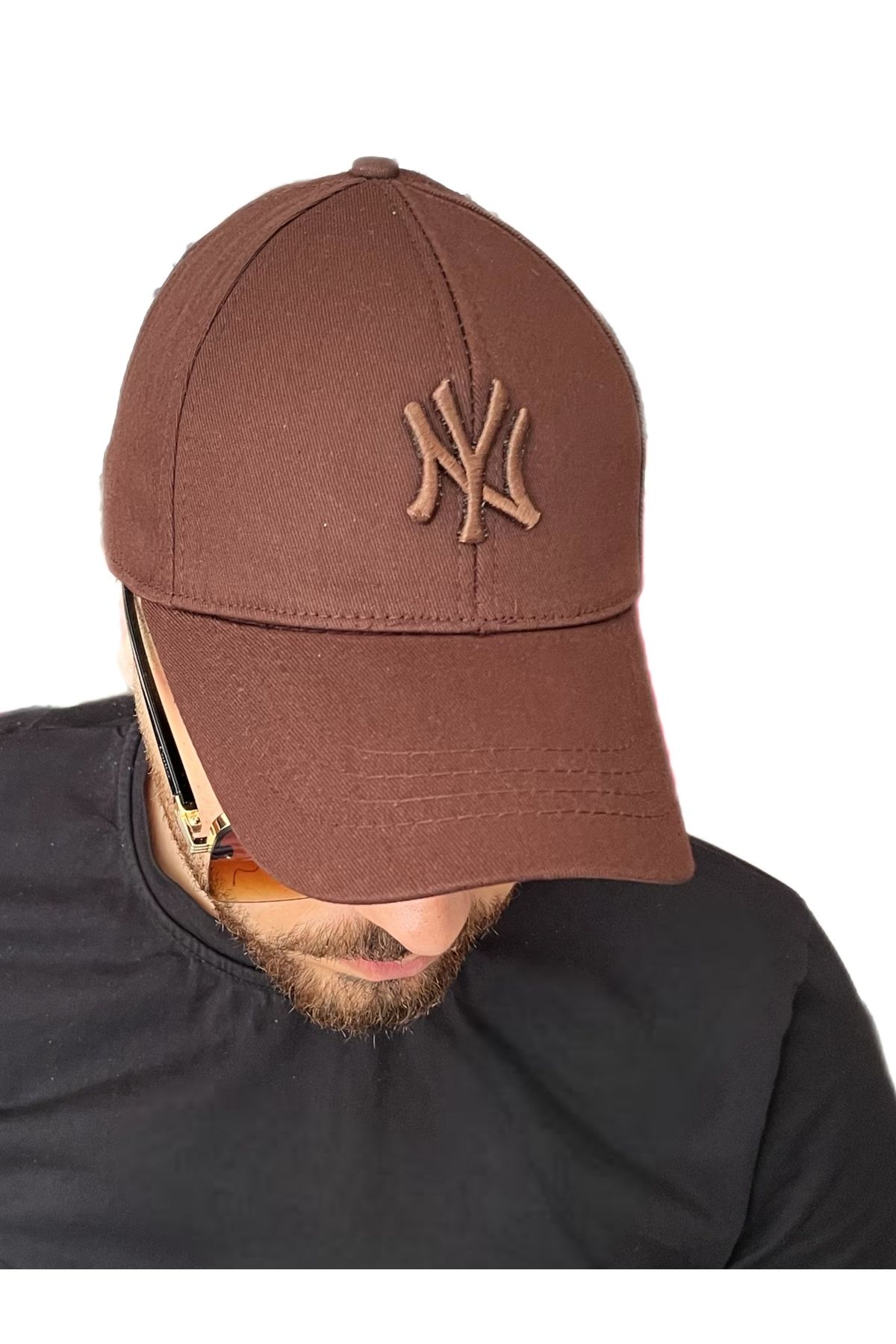 ZERAMİNE Unisex Beyzbol Ny Nakışlı Şapka Cırtlı