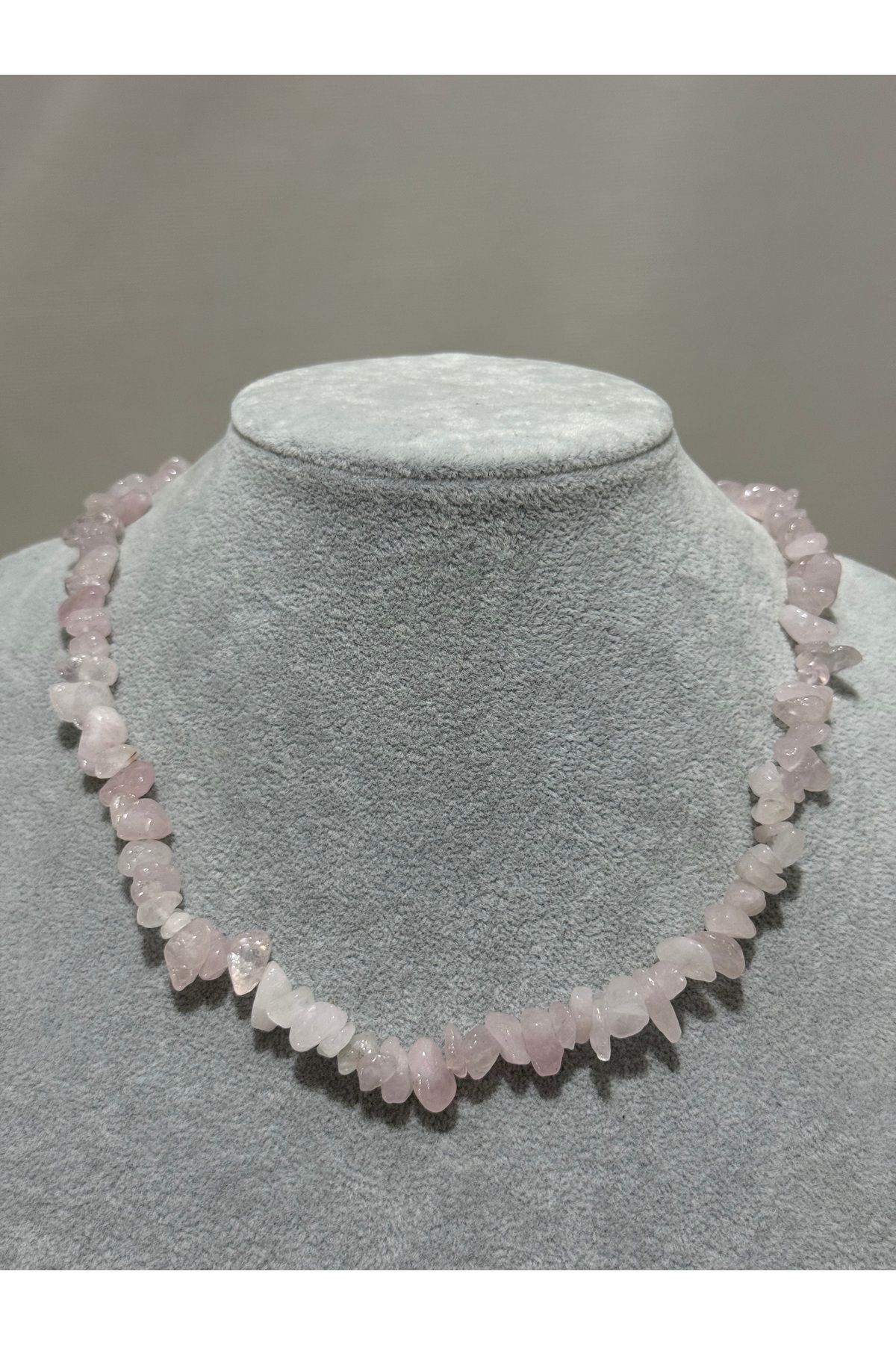 XUPING JEWELRY Pudra pembe doğaltaş kolye