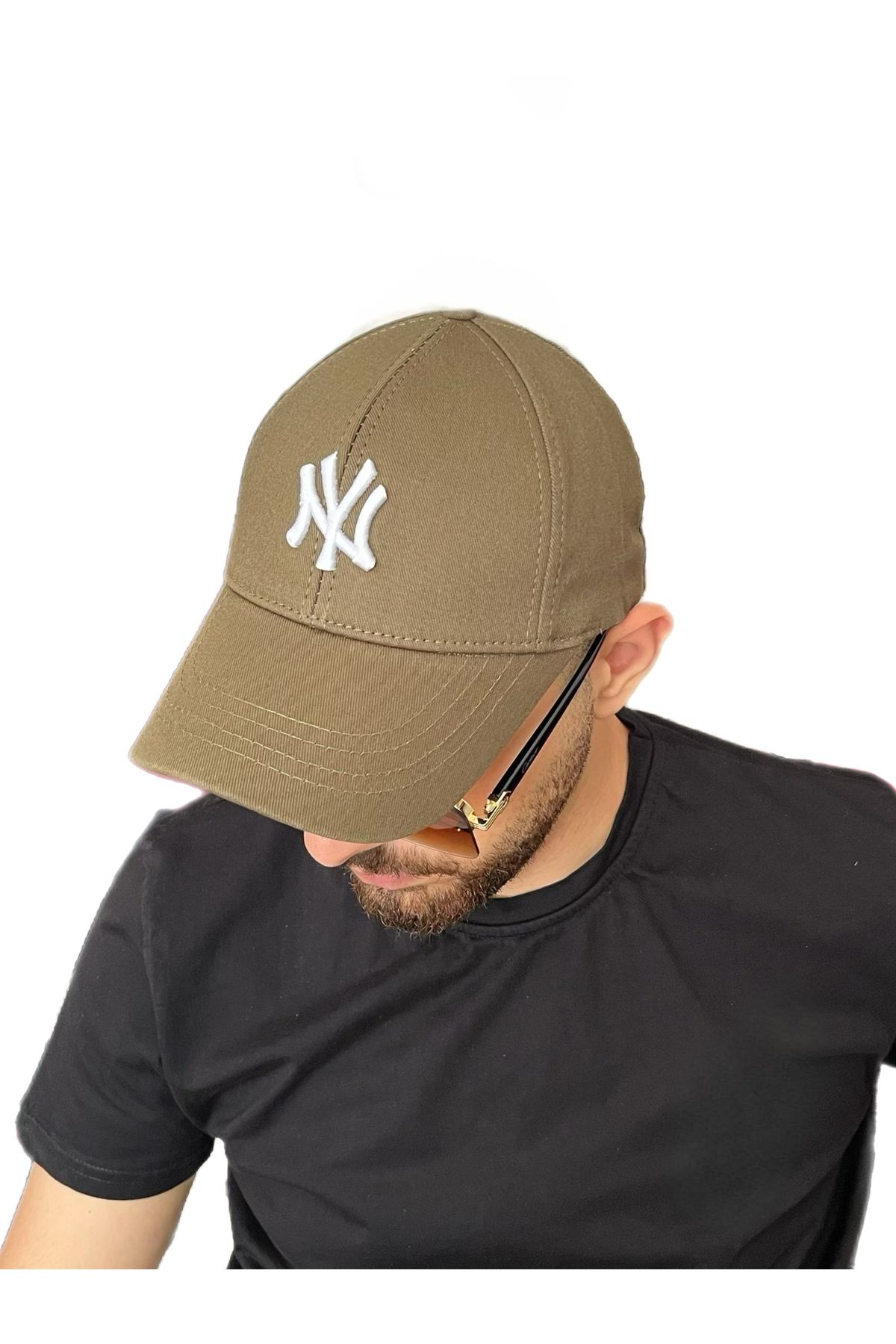 ZERAMİNE Unisex Beyzbol Ny Nakışlı Şapka Cırtlı