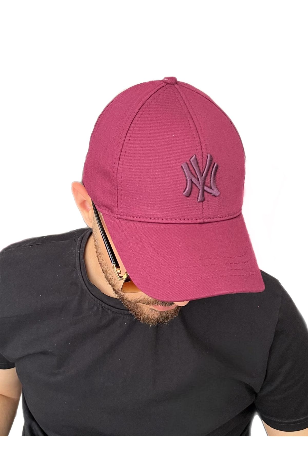 ZERAMİNE Unisex Beyzbol Ny Nakışlı Şapka Cırtlı