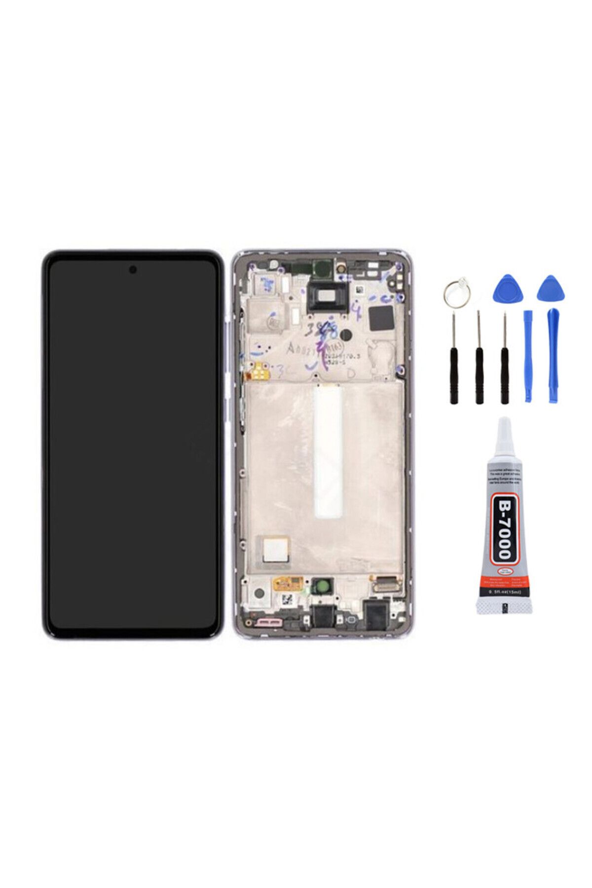 TamirCep Samsung A52S A528F Çıtalı Beyaz Ekran Lcd Dokunmatik Beraber