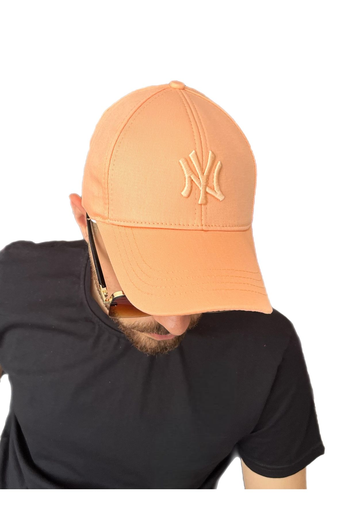 ZERAMİNE Unisex Beyzbol Ny Nakışlı Şapka Cırtlı