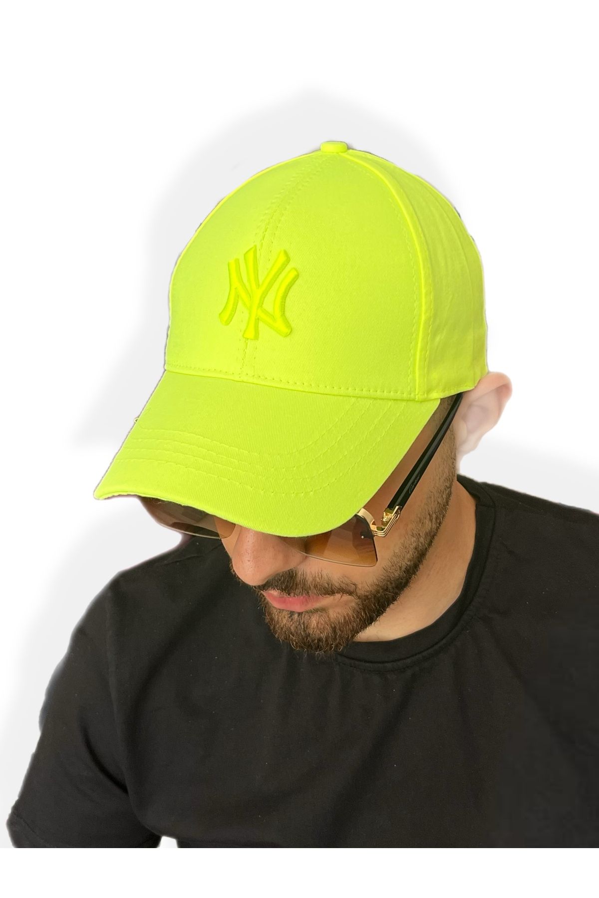ZERAMİNE Unisex Beyzbol Ny Nakışlı Şapka Cırtlı