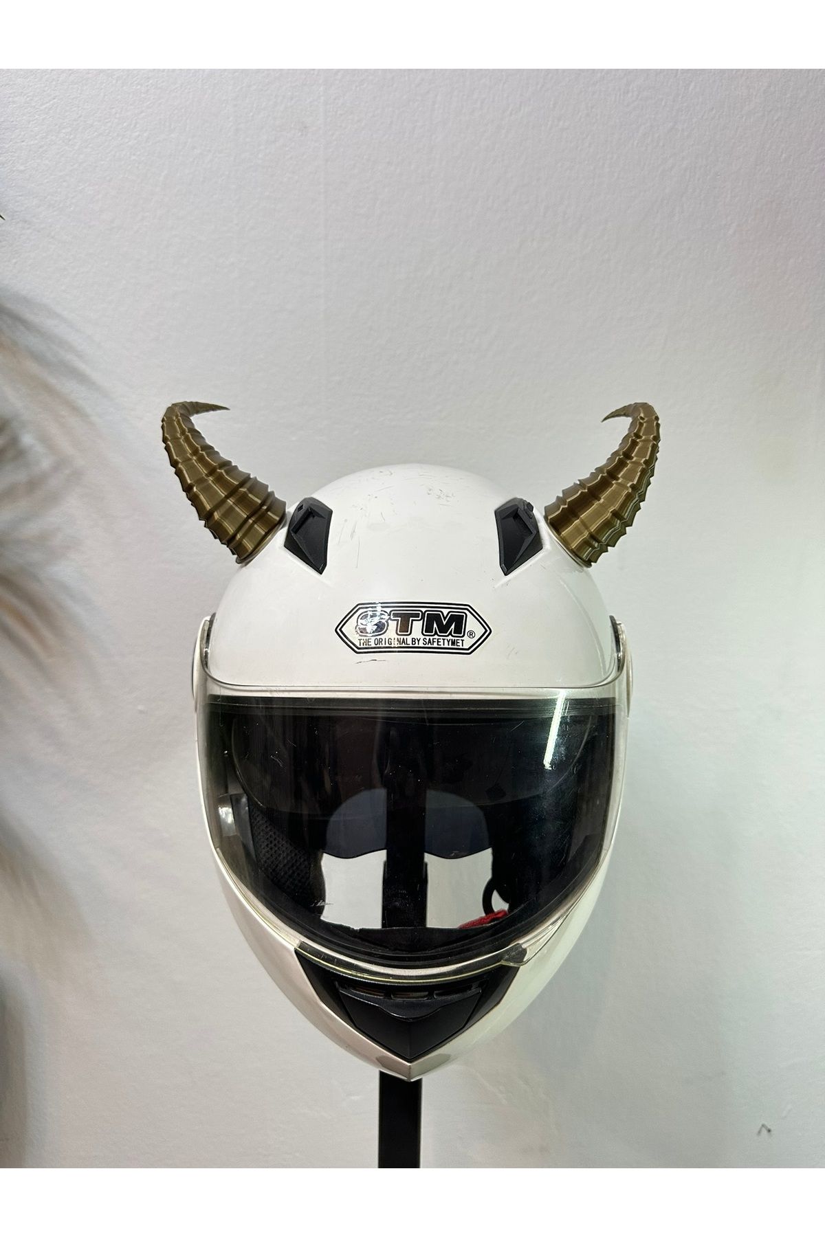 Butik Motor & Motosiklet Gold Viking Boynuz Kask Dış Aksesuarı