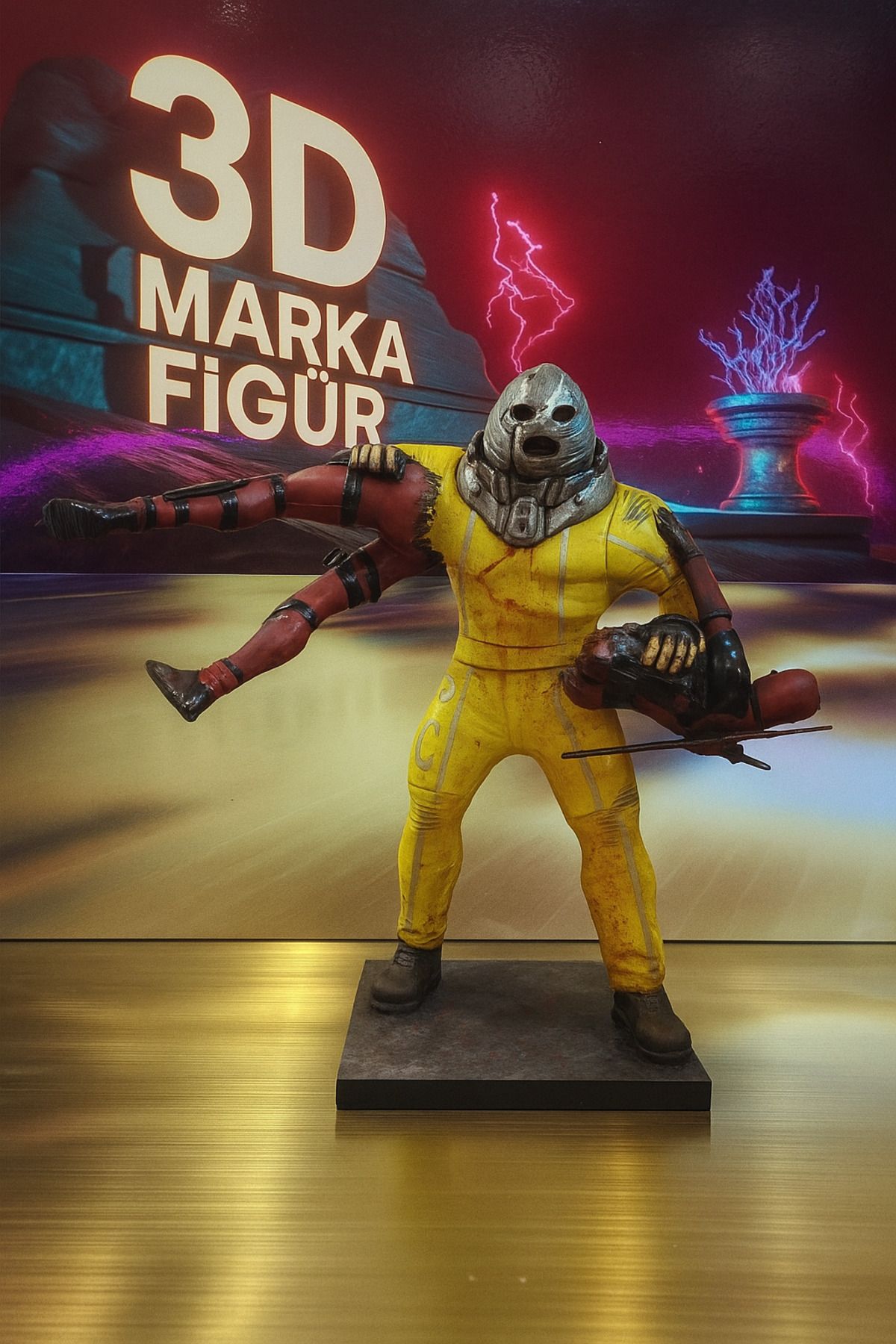 ValoriaConcept Juggernaut vs Deadpool Savaş Sahnesi Büst Diorama - Koleksiyonluk Figür