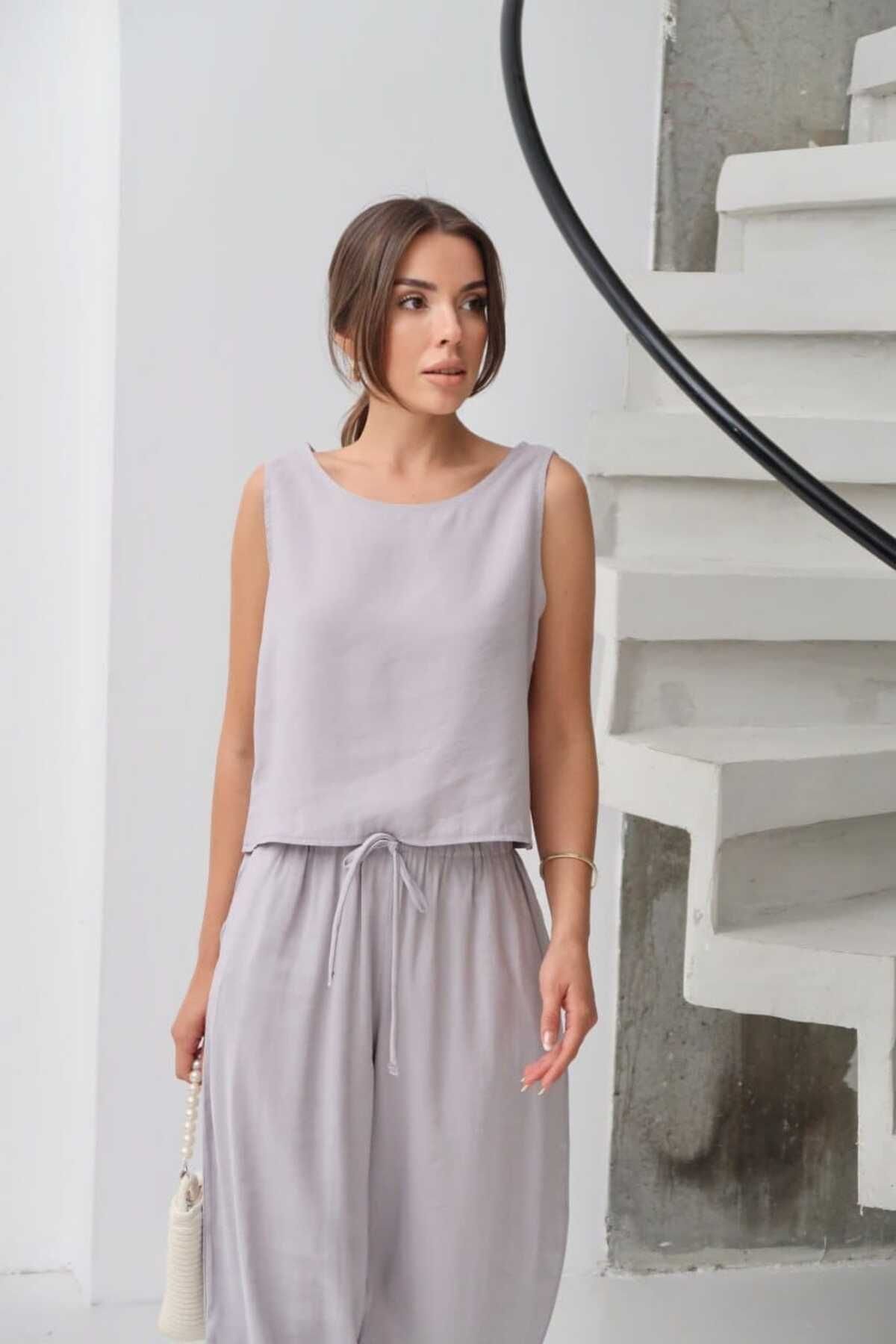 DAFFODİL Dokuma Modal Atlet & Pantolon 2’li Takım