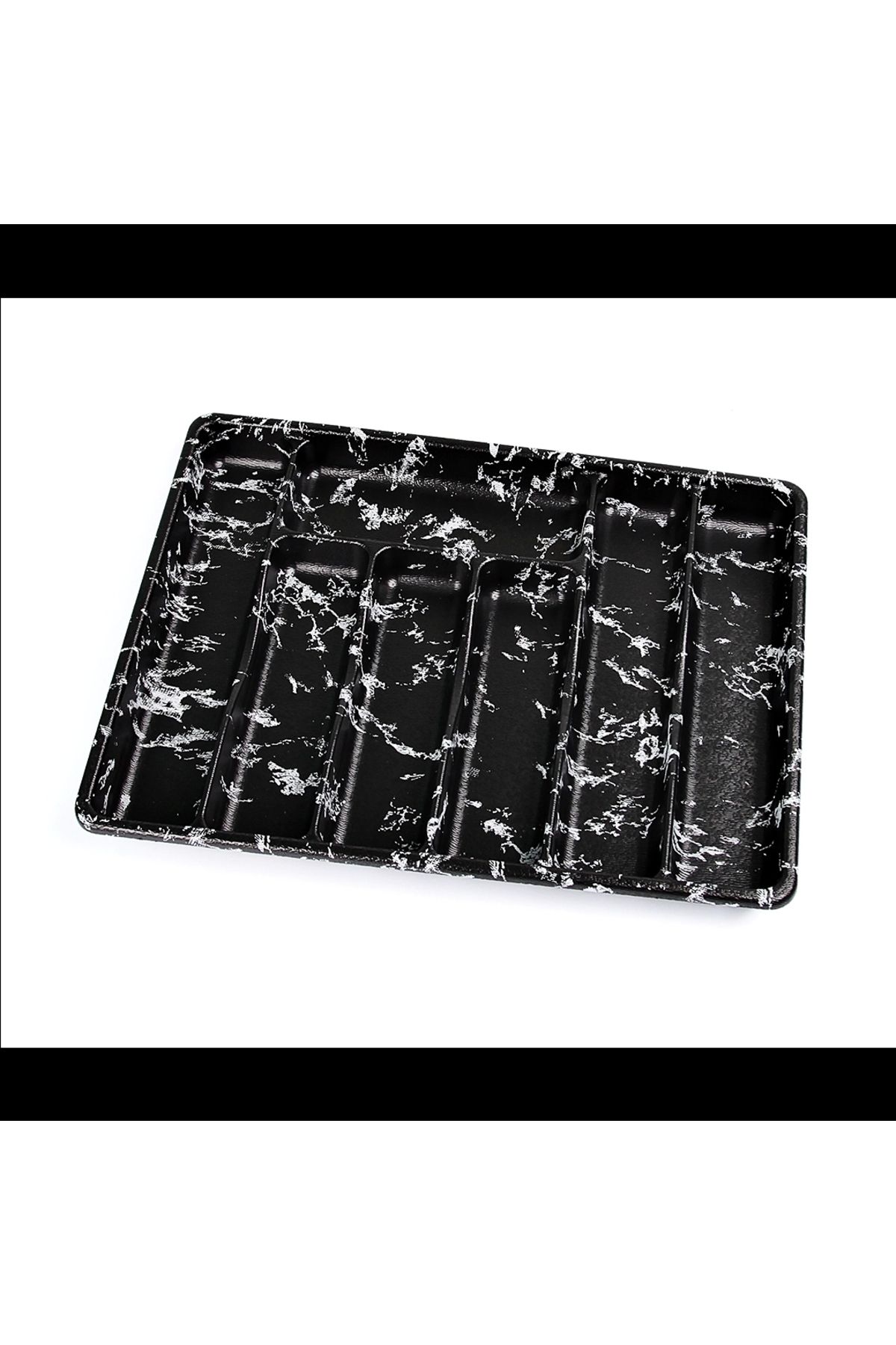 Beruflic Büyük - Siyah - 7 Bölmeli Çekmece İçi Kaşıklık 50x37cm