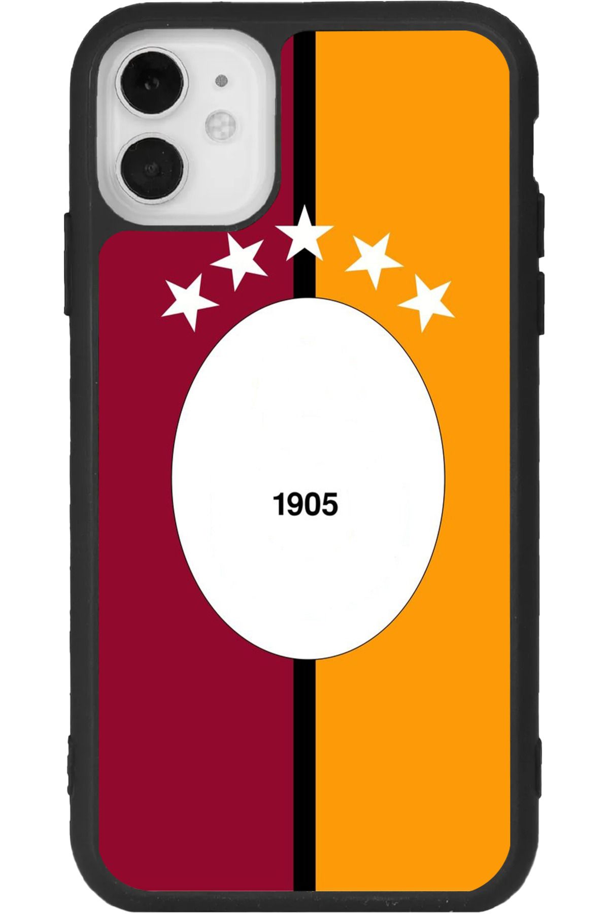 Aksel Kılıf iPhone 11 Uyumlu Baskılı, Mat Siyah Renk, Yumuşak Silikon, Koruyucu, Şok Emici Kapak, Kılıf