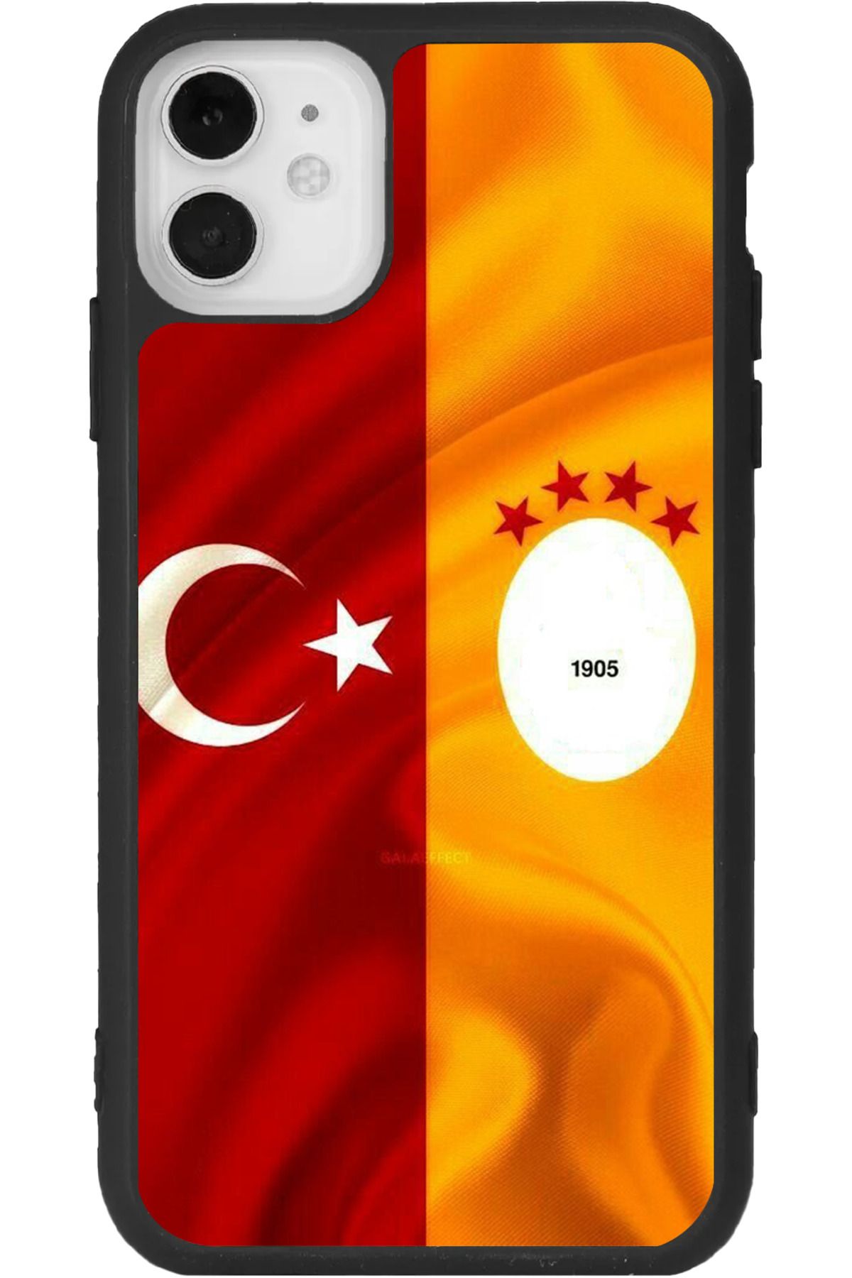 Aksel Kılıf iPhone 11 Uyumlu Baskılı, Mat Siyah Renk, Yumuşak Silikon, Koruyucu, Şok Emici Kapak, Kılıf