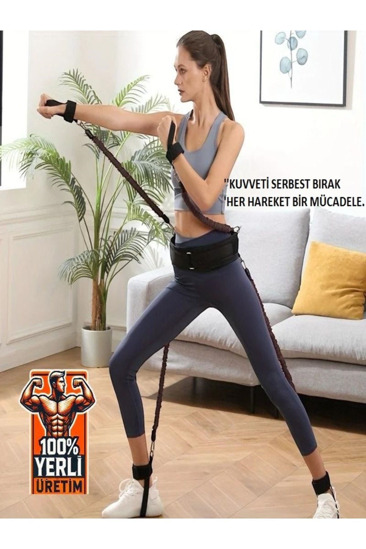 MERAYON %100 Yerli Üretim | Dirençli Squat & Fitness Egzersiz Aparatı | Kalça ve Bacak Sıkılaştırıcı Sistem