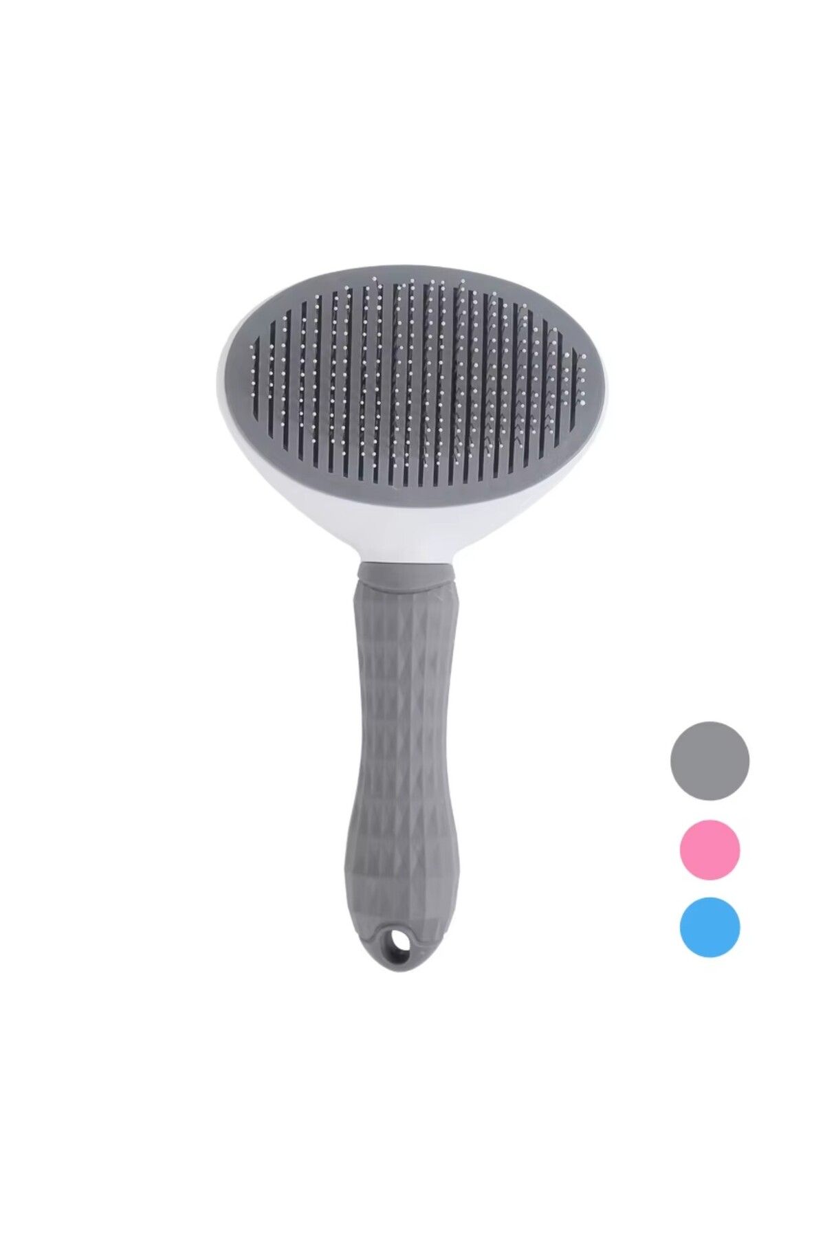 SAVEX Kedi Tarağı - Otomatik Temizlenen Tuşlu - Gri (8601)