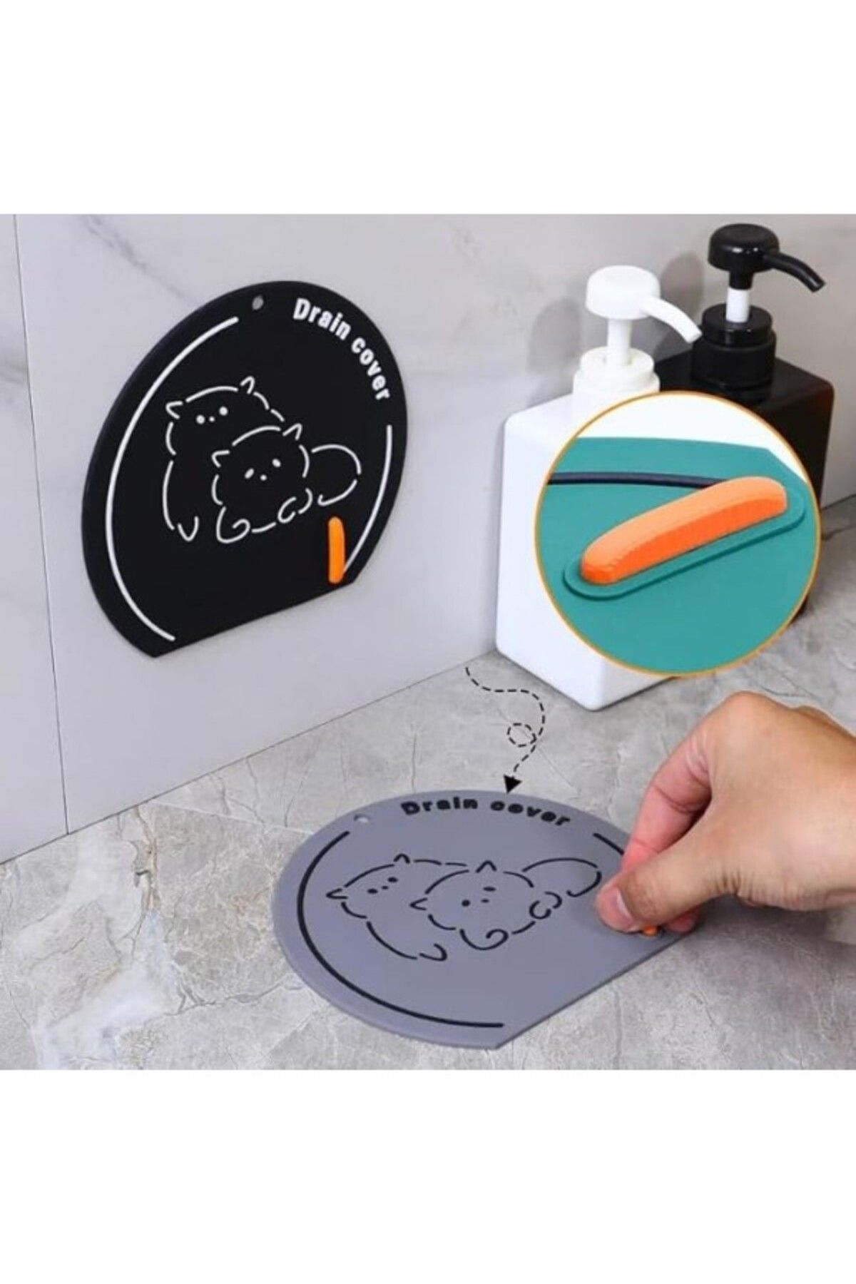 ShopZum Orret Home Kokulu Silikon Gider Kapağı Süsü, Banyo Ve Mutfak Lavaboları İçin, Kokuları Engelleyici