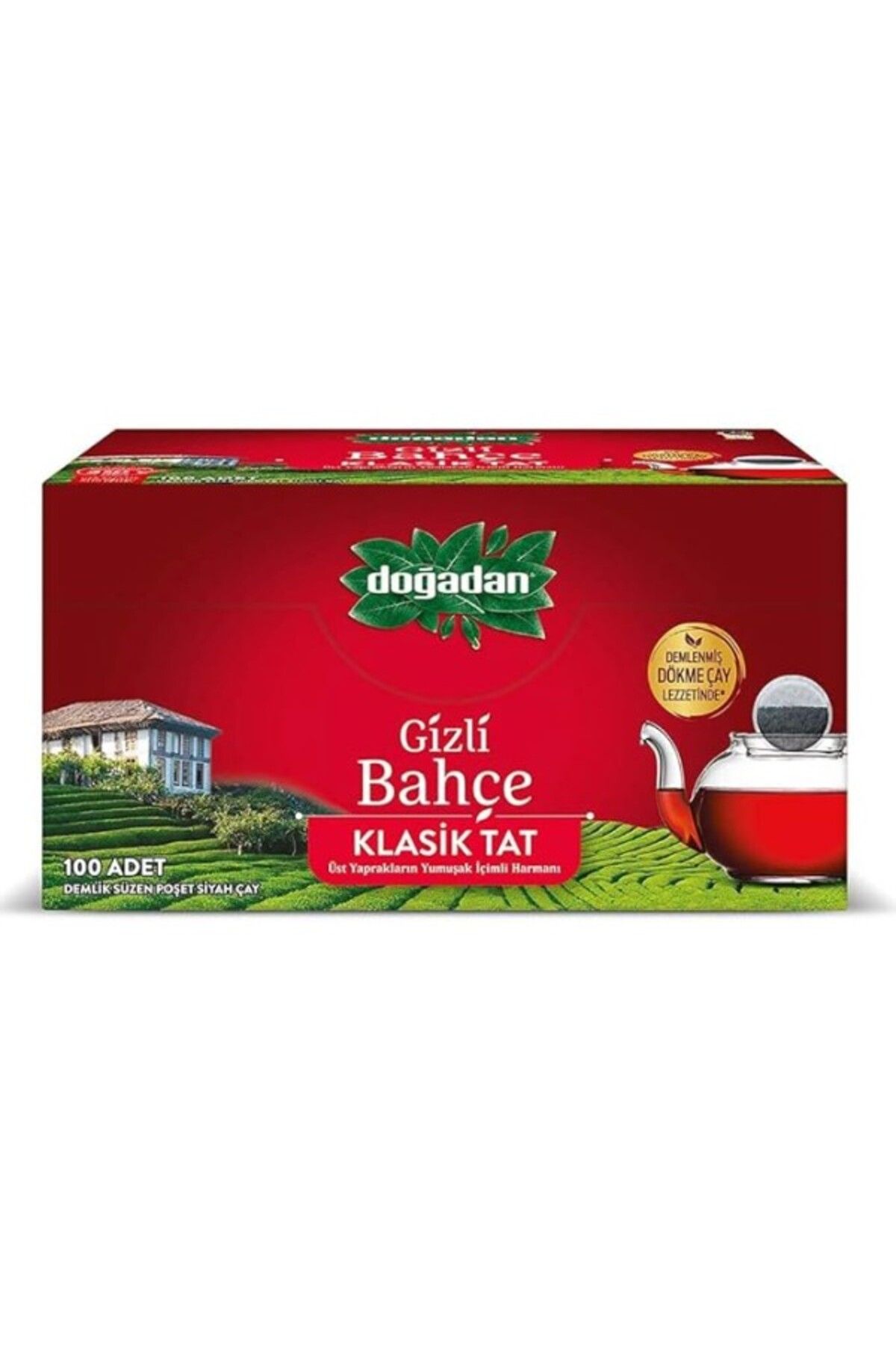 ShopZum Doğadan Gizli Bahçe Demlik Poşet Siyah Çay (Klasik, 100 Adet)