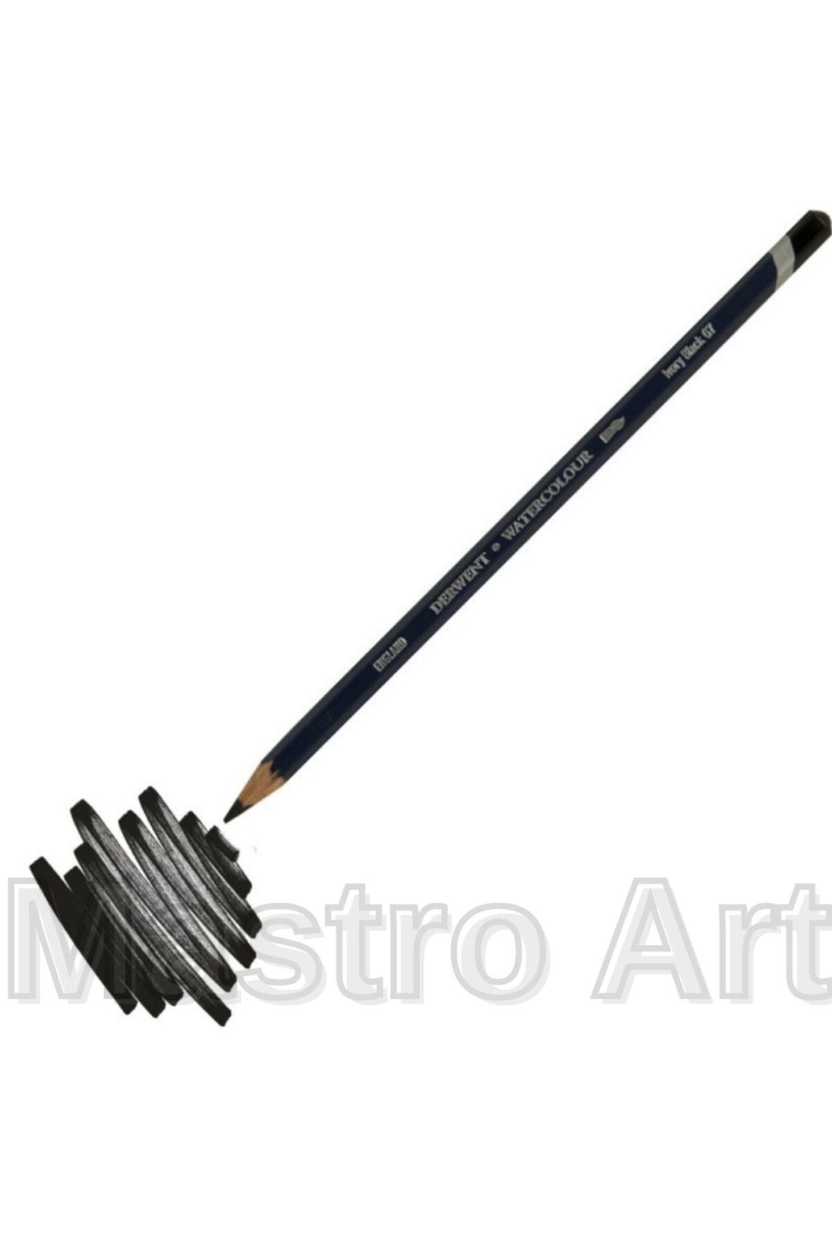 Mastro Art Derwent Watercolor Pencil 67 Ivory Black