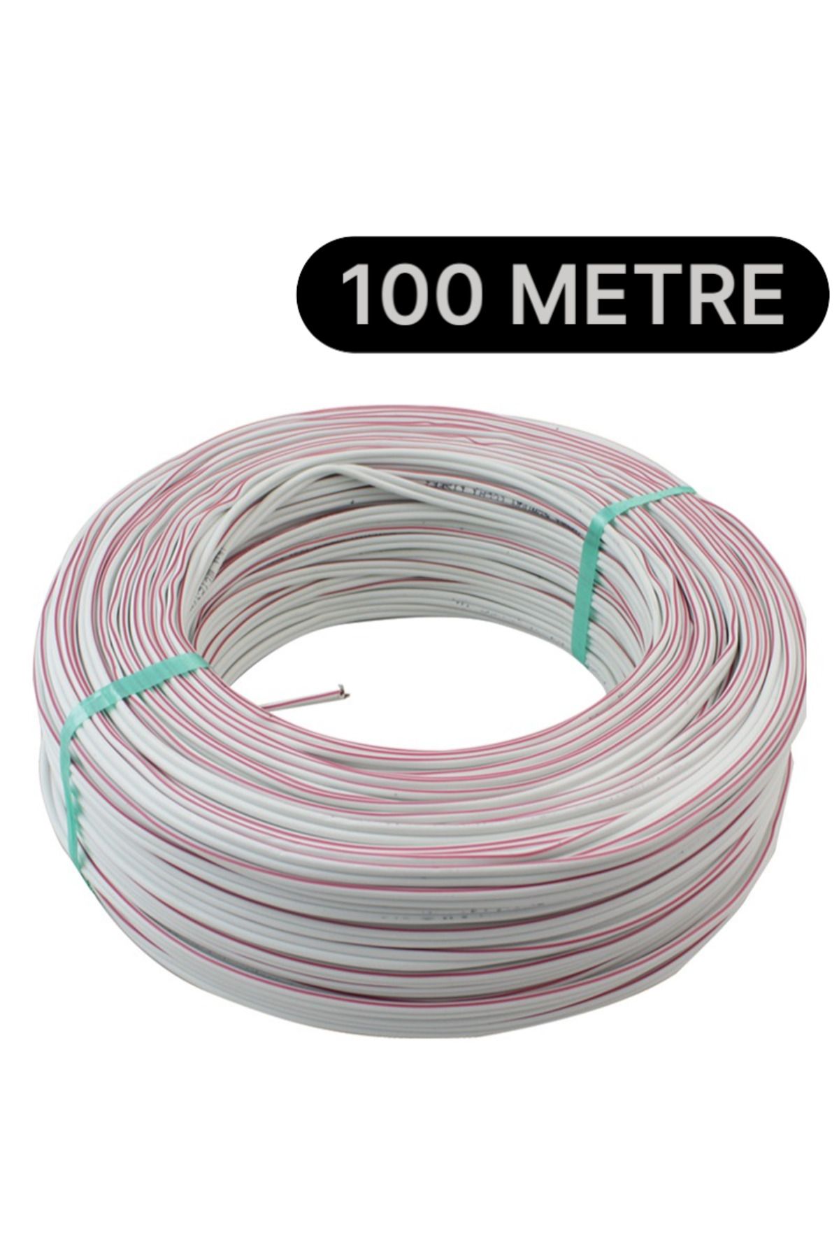 nelerbulurum 100 METRE 2*0,75 Hoparlör Ses Sitemi Kablosu - Hoporlör Elektrik Tesisat Kordon Kablosu