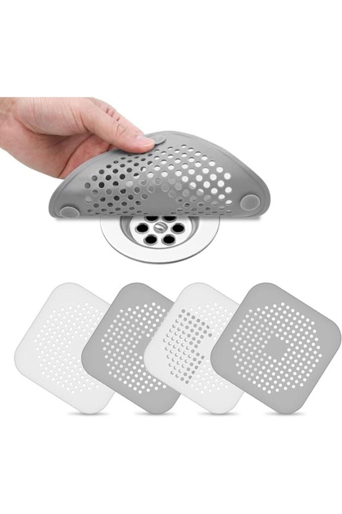 ShopZum Lavabo Küvet Gider Filtresi, Lavabo Gider Kapatıcı Banyo Küvet Süzgeç Kapatma Silikon