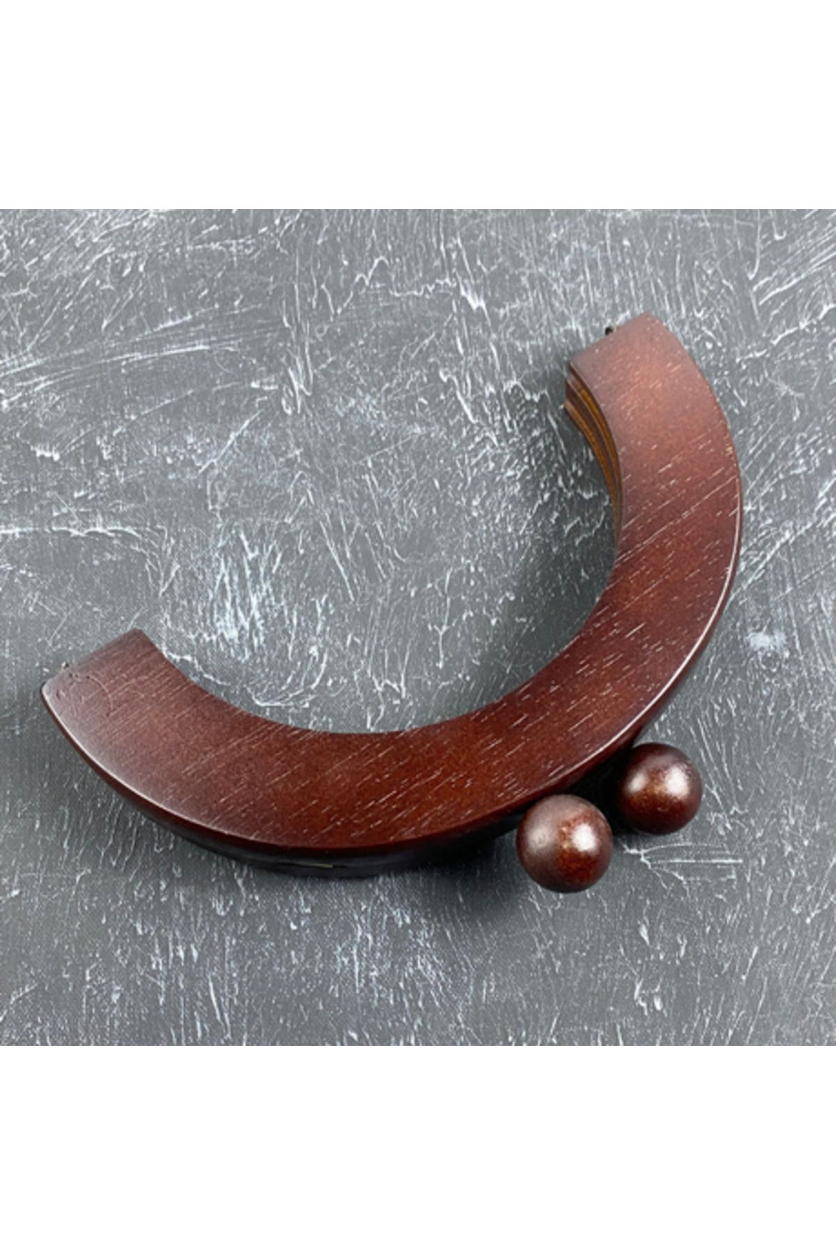 ÇANTA Ahşap Boncuklu Çanta Bursu 20 cm (Oval) – Çanta Sapı Aksesuarı