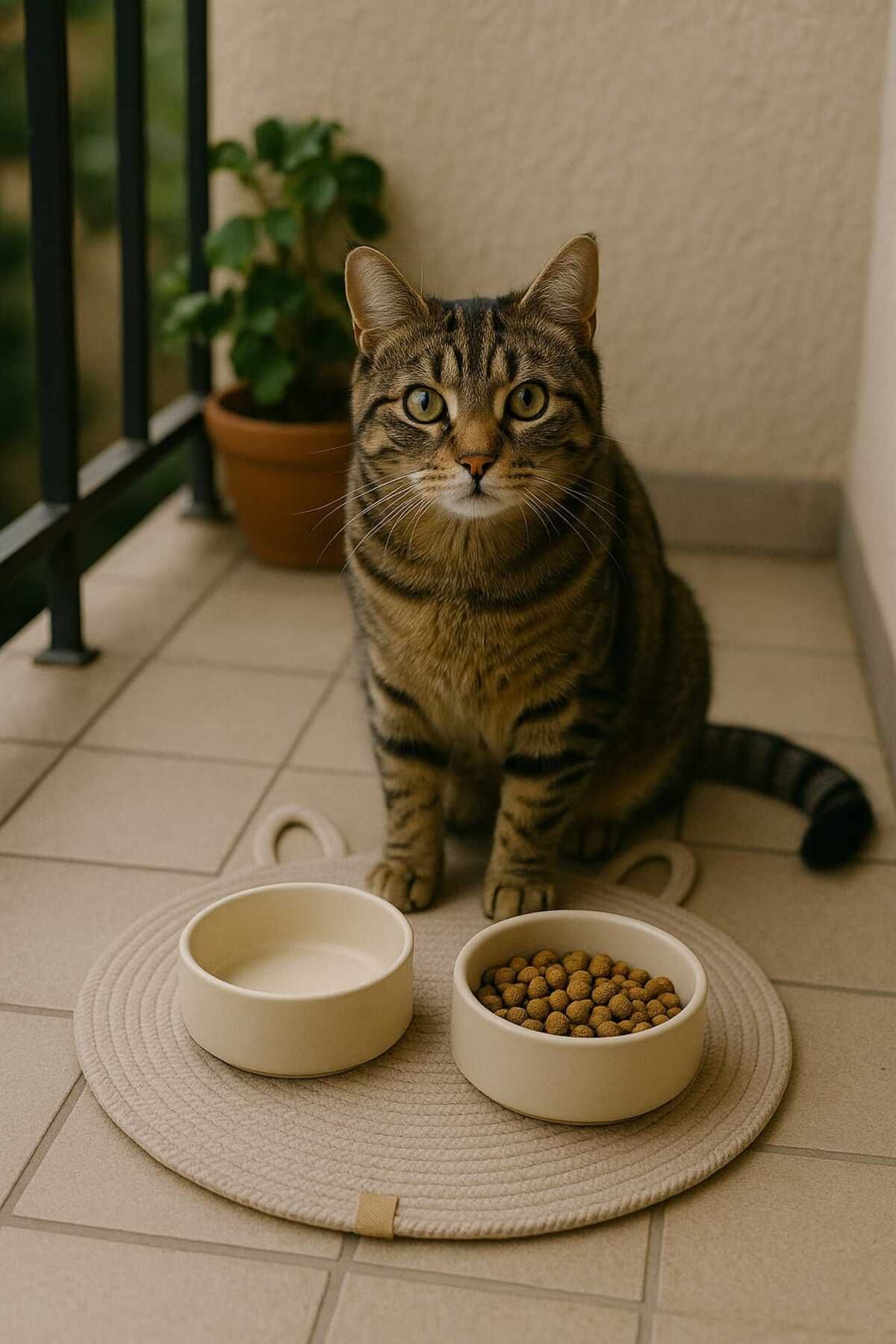 ÖRGÜM Kedi Servis Altlığı Kedi Ve Küçük Irk Köpekler Için Beslenme Paspası 38x38 Cm