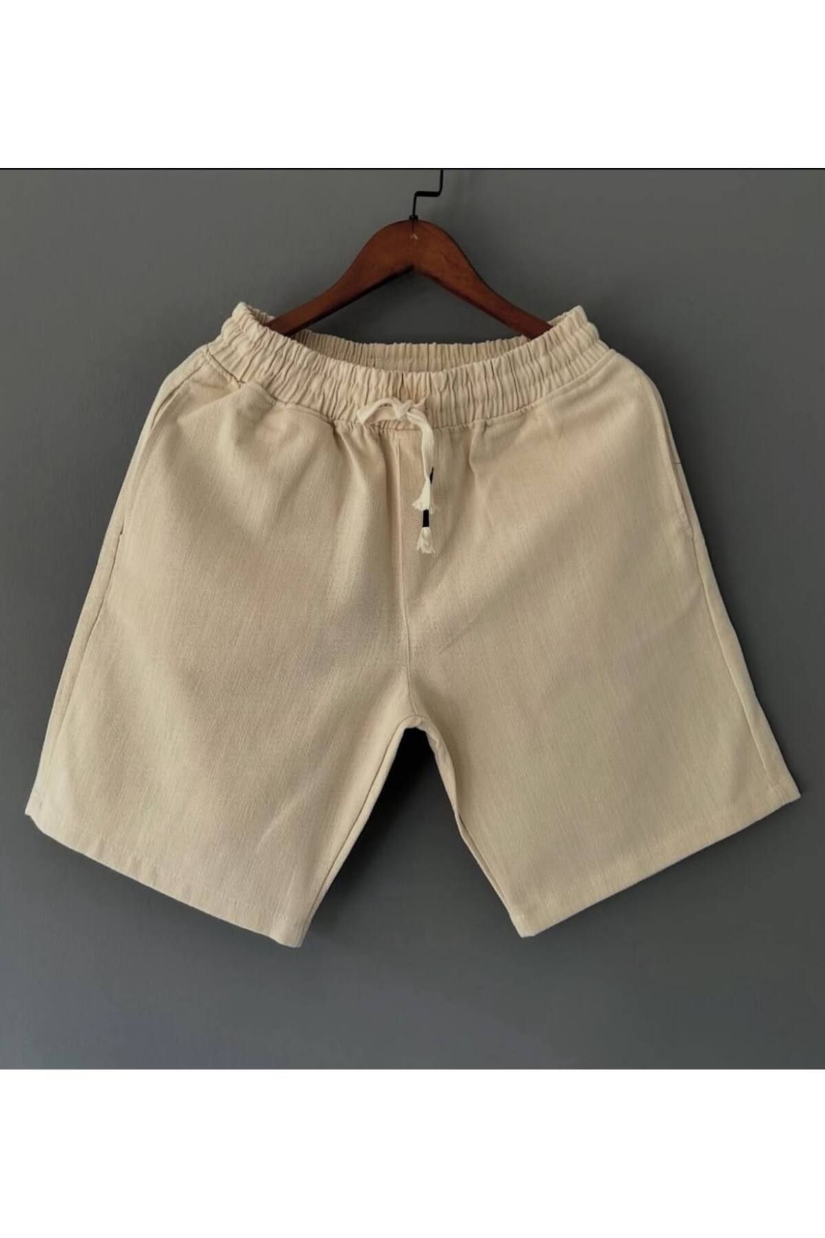 Scornic Ogz Wear Premium Ham Keten Erkek Şort