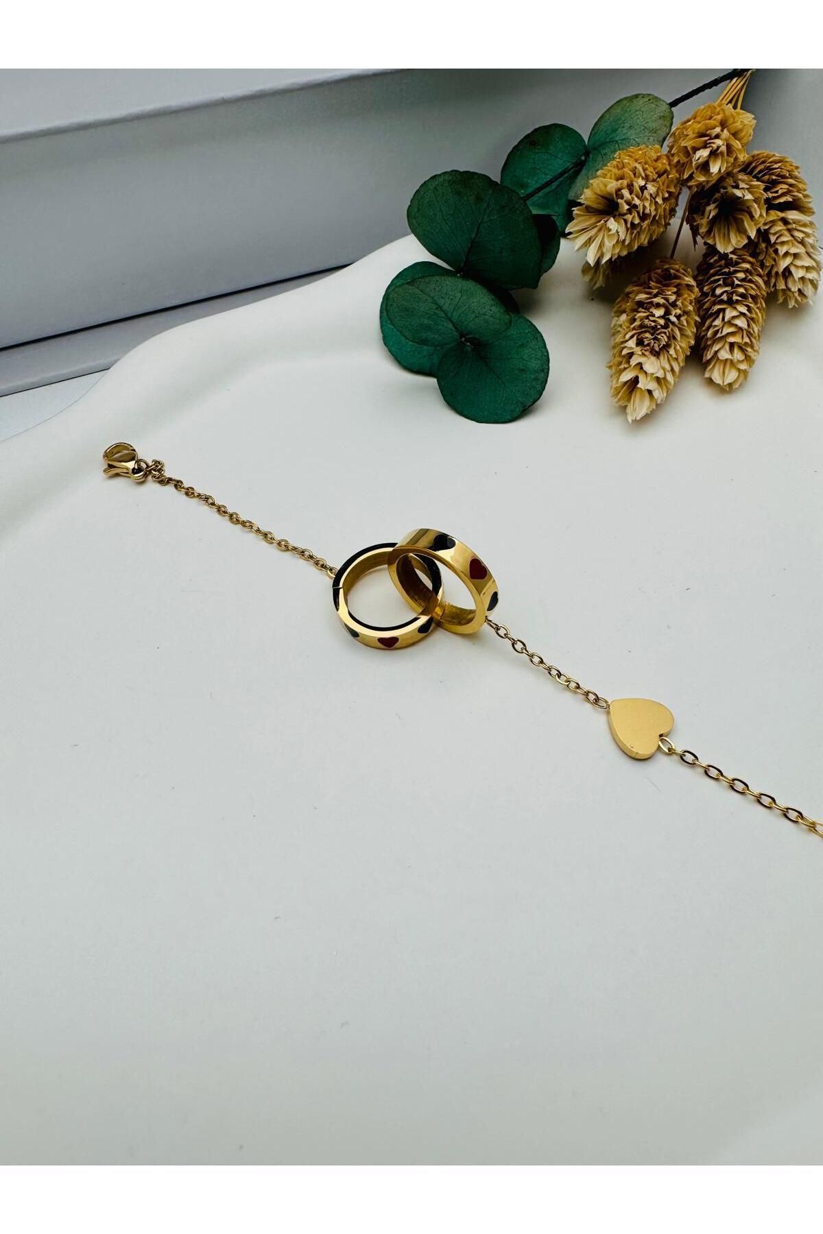HEDİYELANDY Çelik Bileklik (Gold) Blk 341