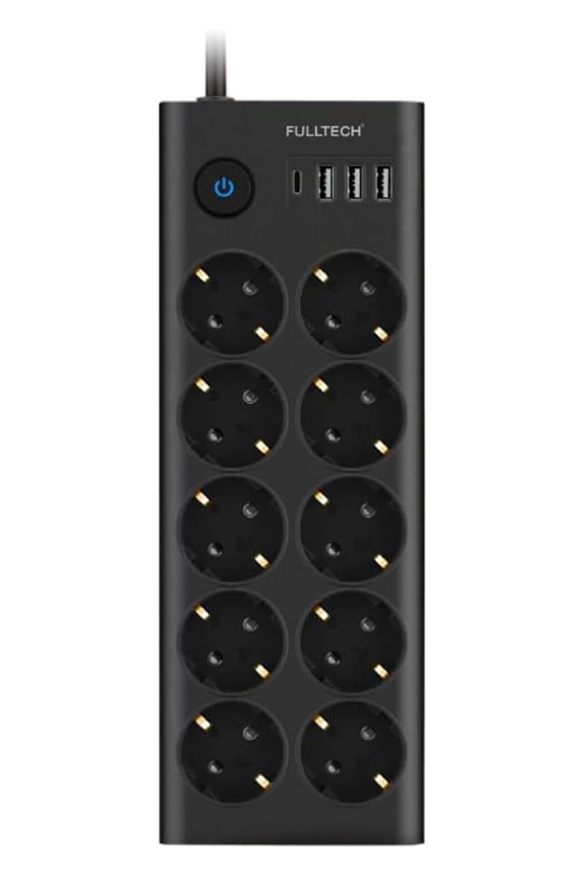 No8 Home Ftr14 Type-c Girişli Akım Korumalı 10’lu Priz, 3 Usb
