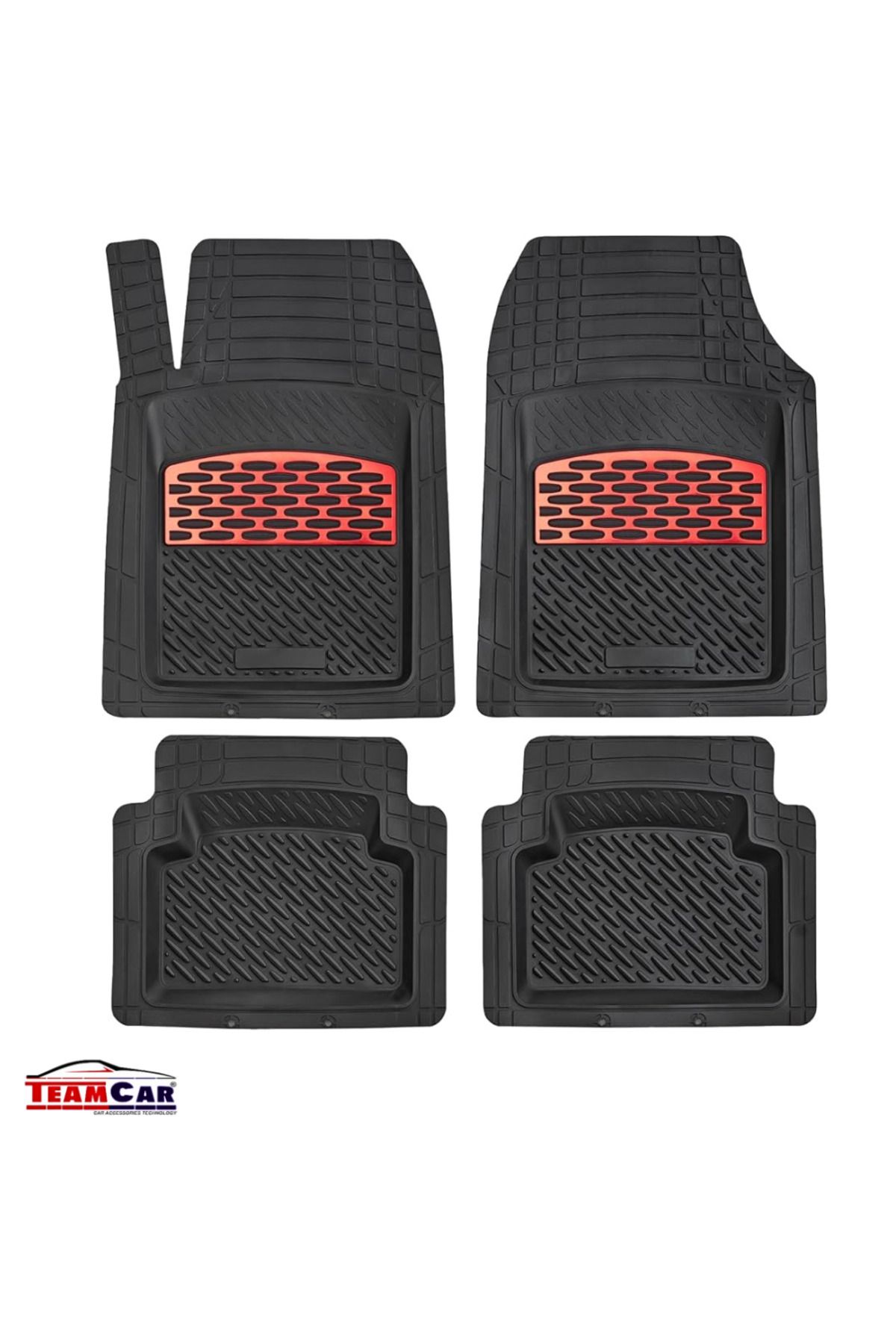 TEAMCAR-Covorase Auto ® Tip Tavita Compatibile Honda Hr-v 1 (1999–2006) - Suv Red 4
