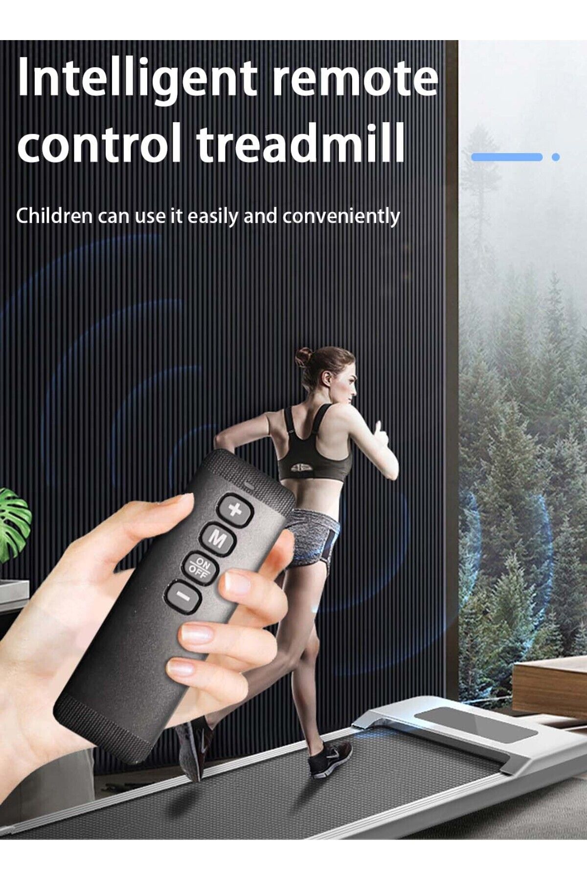 EqiEch-Ultra-Quiet Treadmill, Adjustable Speed, Bluetooth, LED Display, Remote, 3.0HP, 10KM/h 2