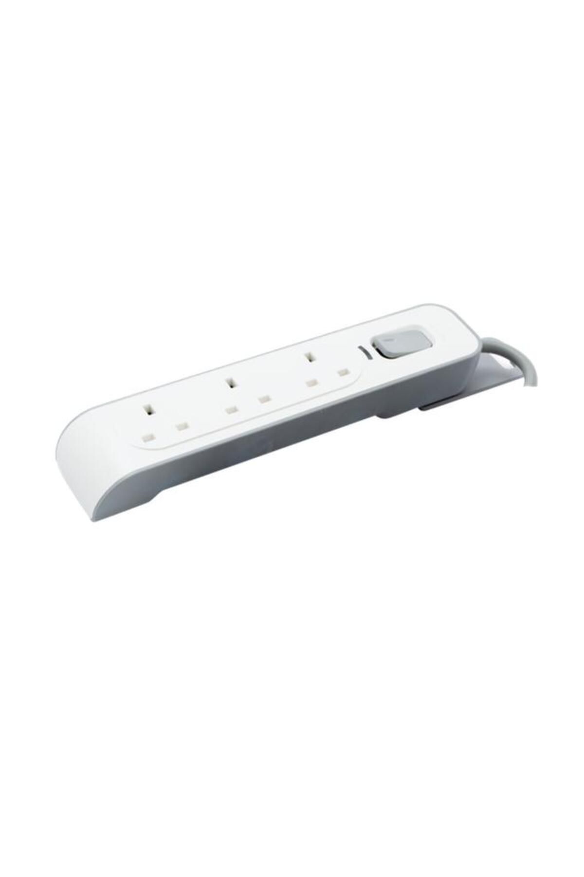 Generic-SmartCube Platinum Smartcube 3-Way Extension Cord White 3m 1